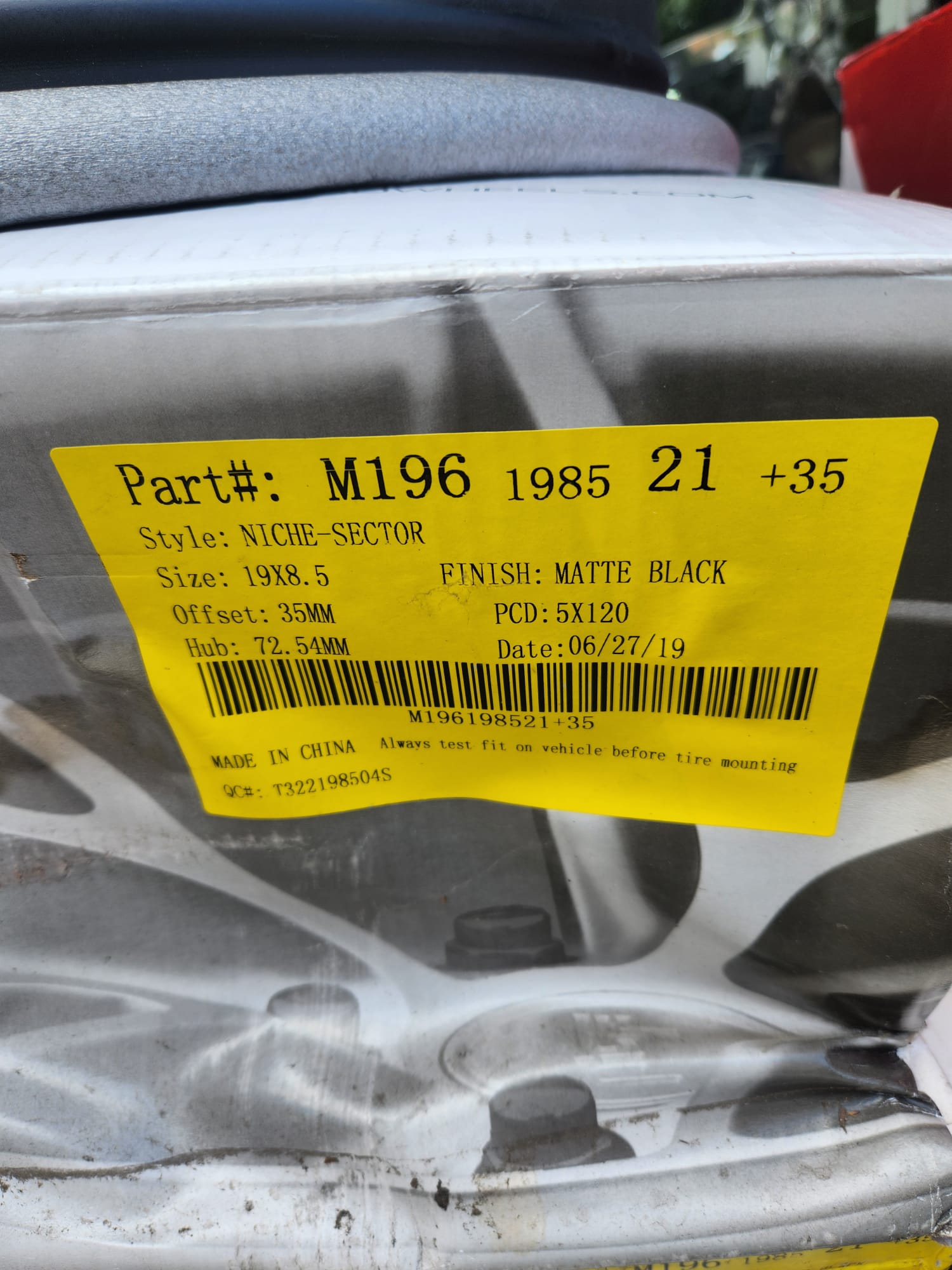 NICHE SECTOR 19X8.5 5X120 BLACK - Gun Hill Tire House (WTW - WHOLESALE TIRES & WHEELS)