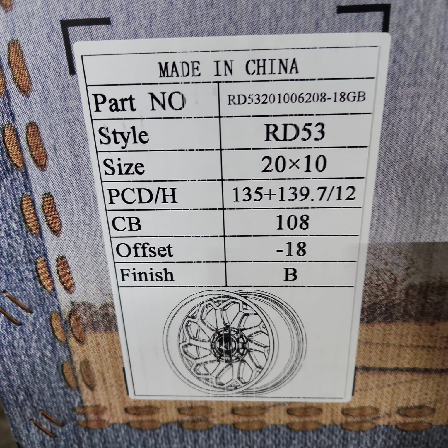 RED DIRT ROAD WHEEL RD53 - M 20X10 6X135 - 6X139.7 BLACK - Gun Hill Tire House (WTW - WHOLESALE TIRES & WHEELS)