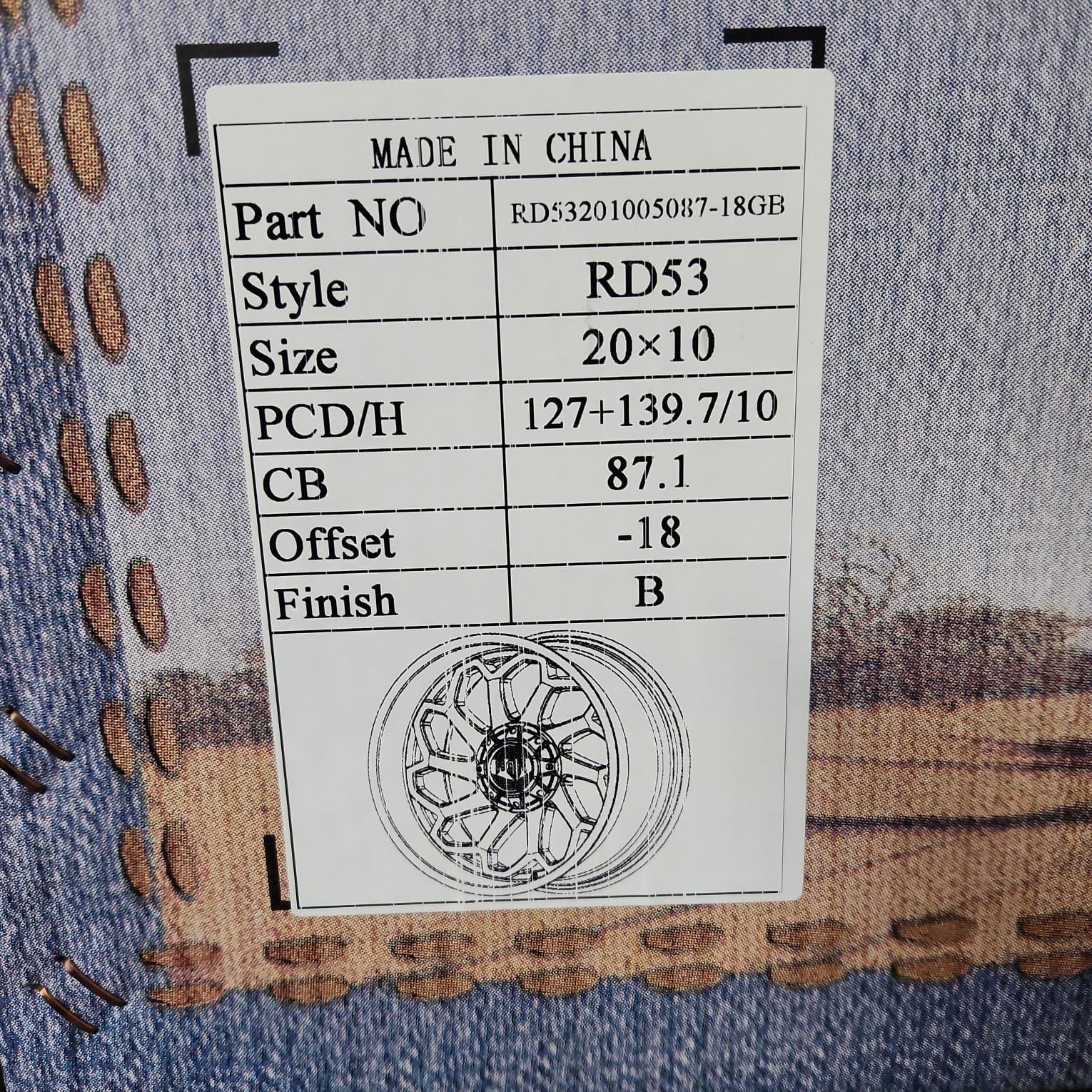 RED DIRT ROAD WHEEL RD53 - M 20X10 5X127 - 5X139.7 BLACK - Gun Hill Tire House (WTW - WHOLESALE TIRES & WHEELS)