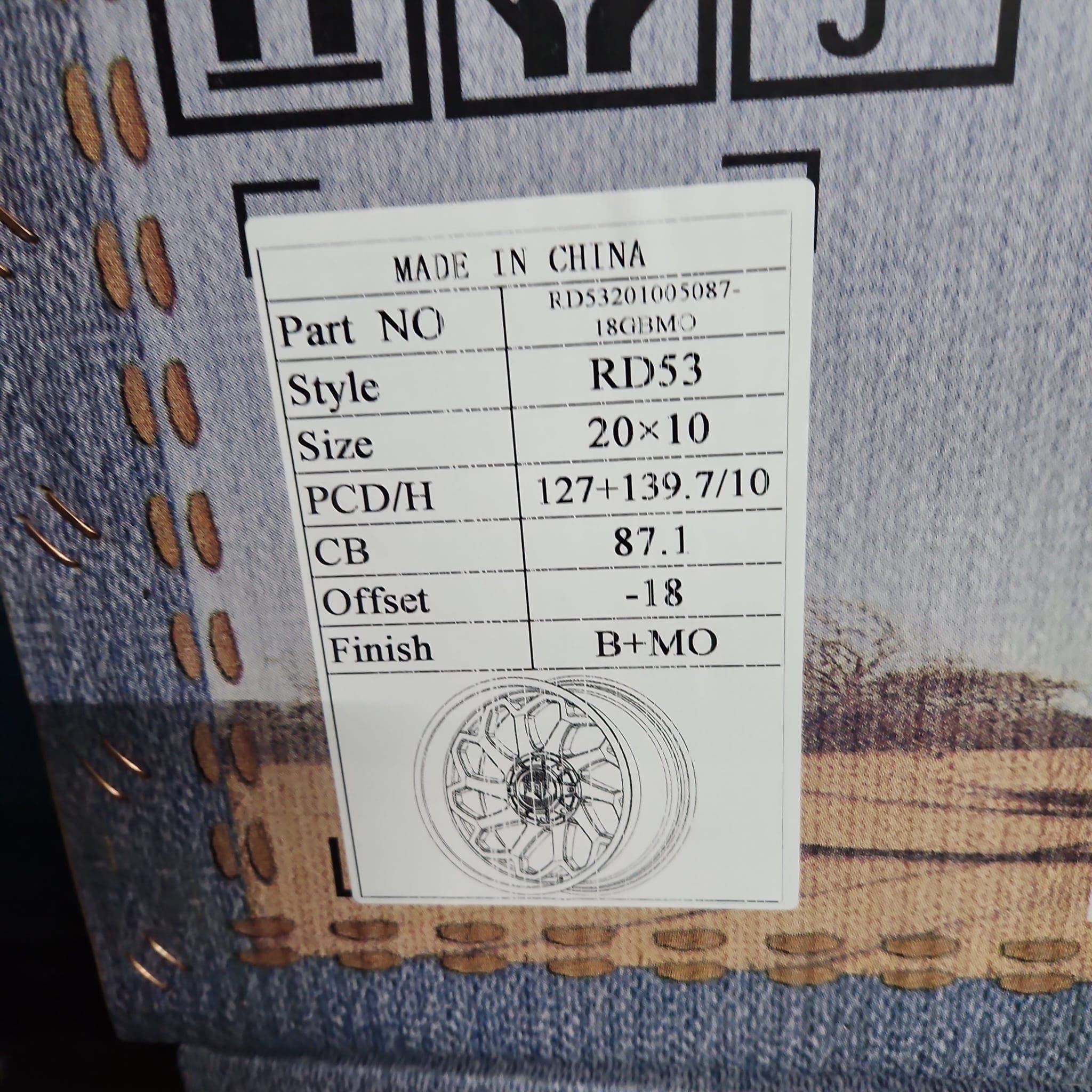 RED DIRT ROAD WHEEL RD53 - M 20X10 5X127 - 5X139.7 B+MO - Gun Hill Tire House (WTW - WHOLESALE TIRES & WHEELS)