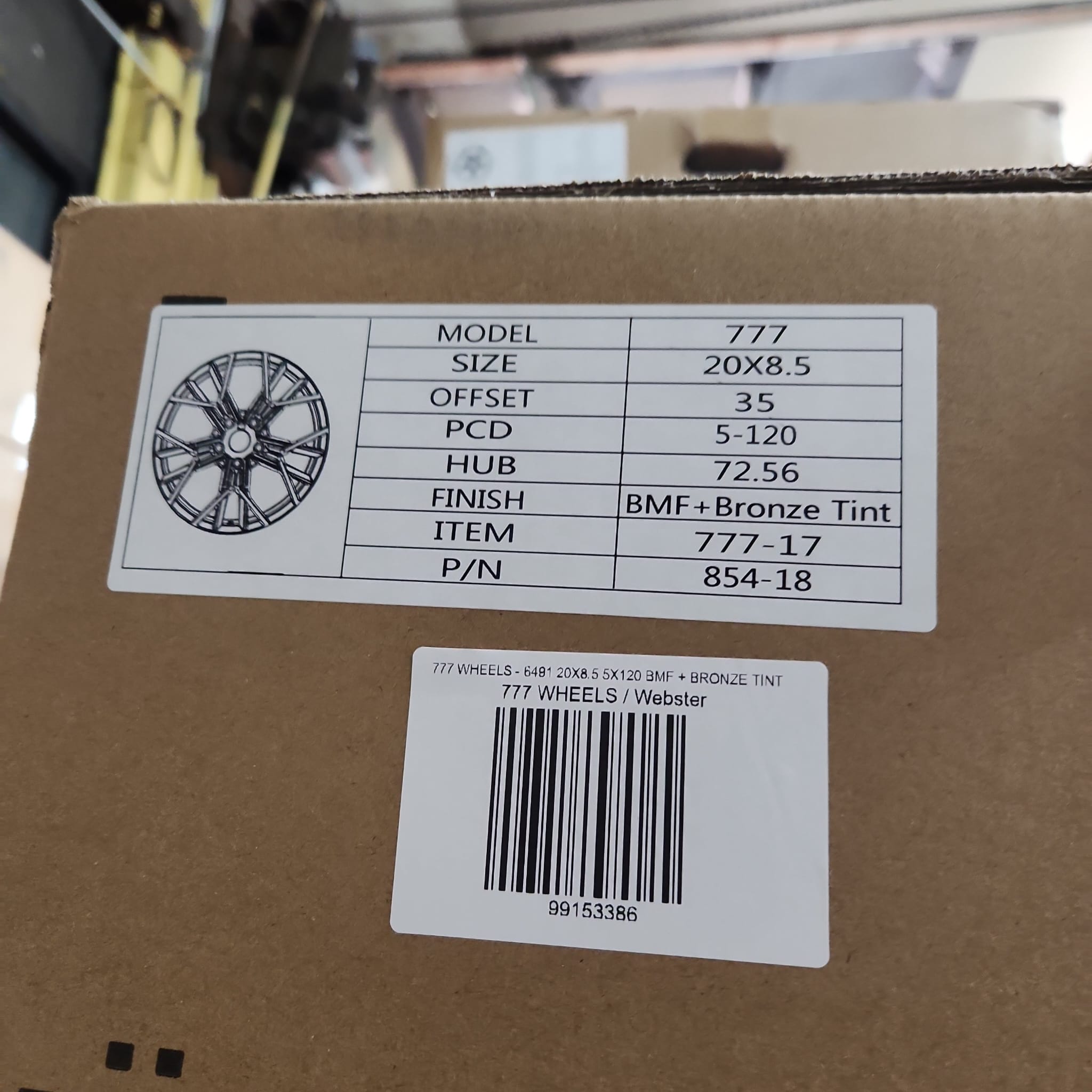 777 WHEELS - 6491 20X8.5 5X120 BMF + BRONZE TINT - Gun Hill Tire House (WTW - WHOLESALE TIRES & WHEELS)