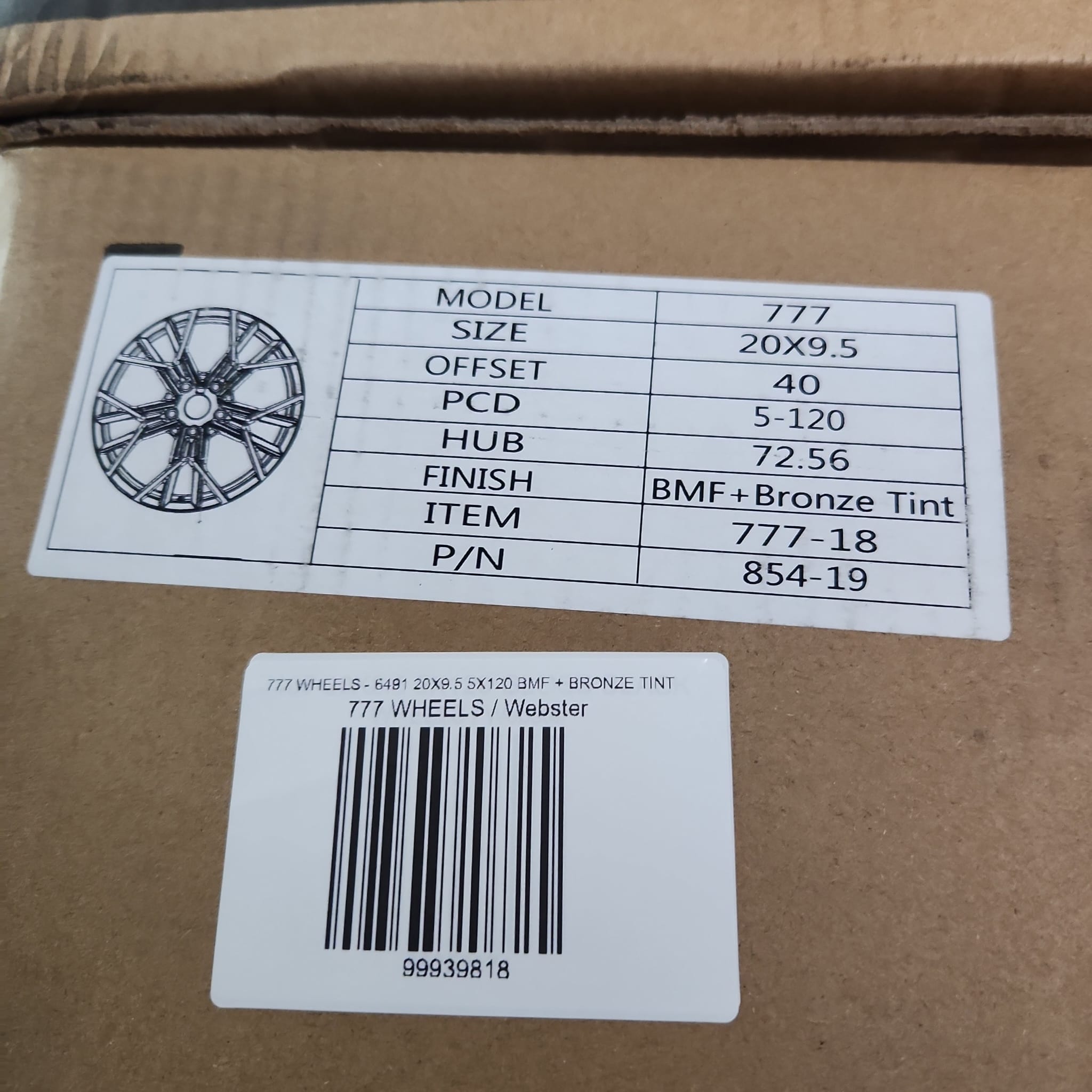 777 WHEELS - 6491 20X9.5 5X120 BMF + BRONZE TINT - Gun Hill Tire House (WTW - WHOLESALE TIRES & WHEELS)