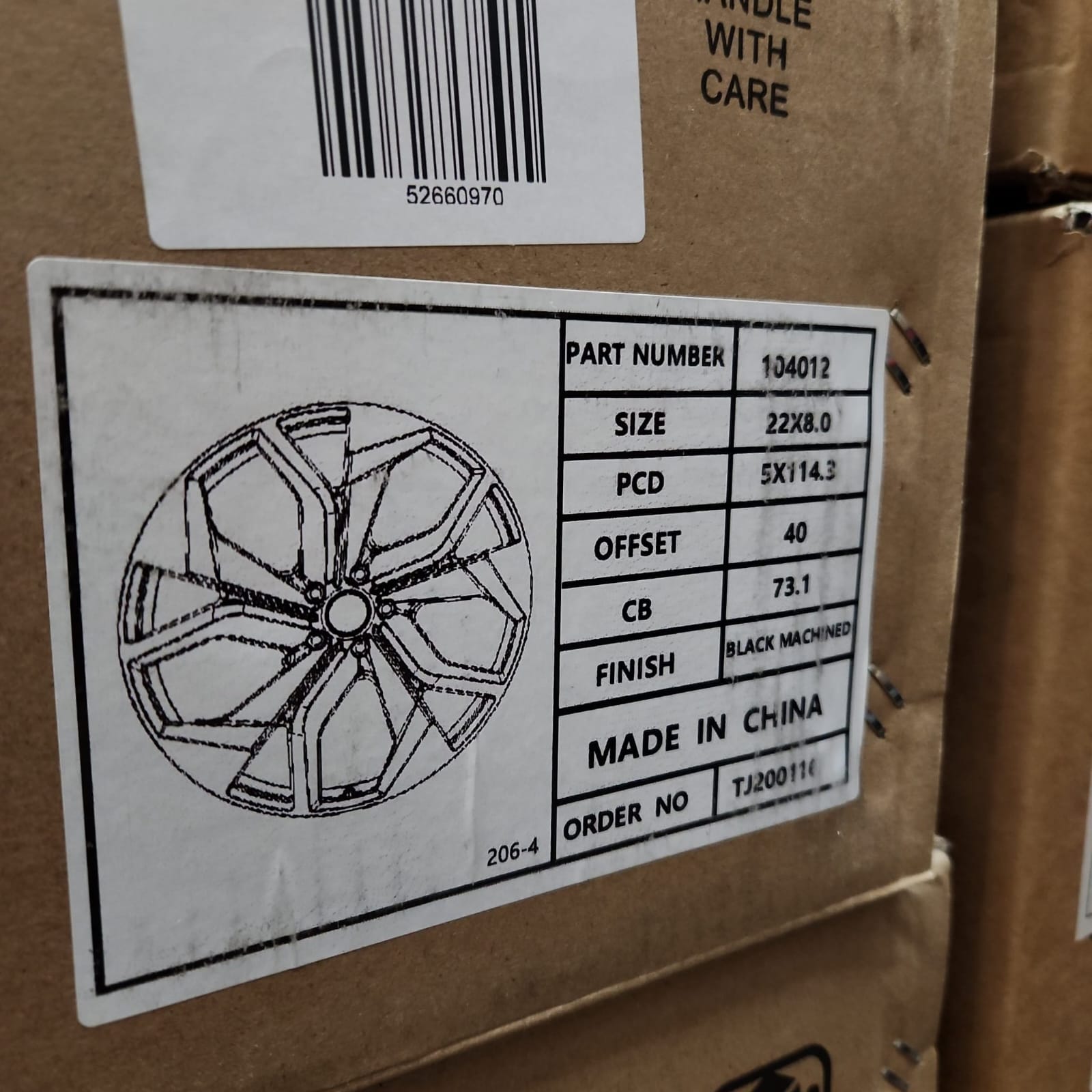 NEWTES WHEELS 22X8 5X114.3 MACHINED FACE GLOSS BLACK - Gun Hill Tire House (WTW - WHOLESALE TIRES & WHEELS)