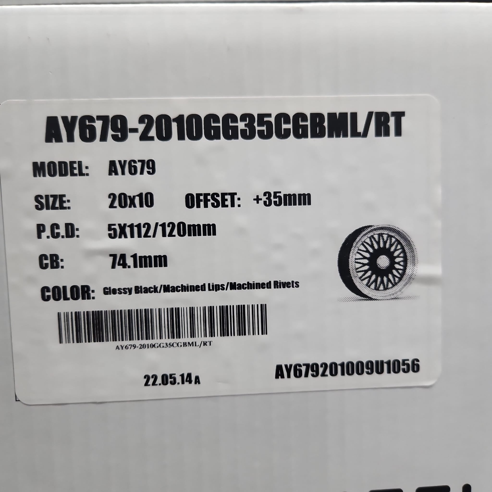 ALFINA AY679 20X10 5x120 5X112 GBMLR - Gun Hill Tire House (WTW - WHOLESALE TIRES & WHEELS)