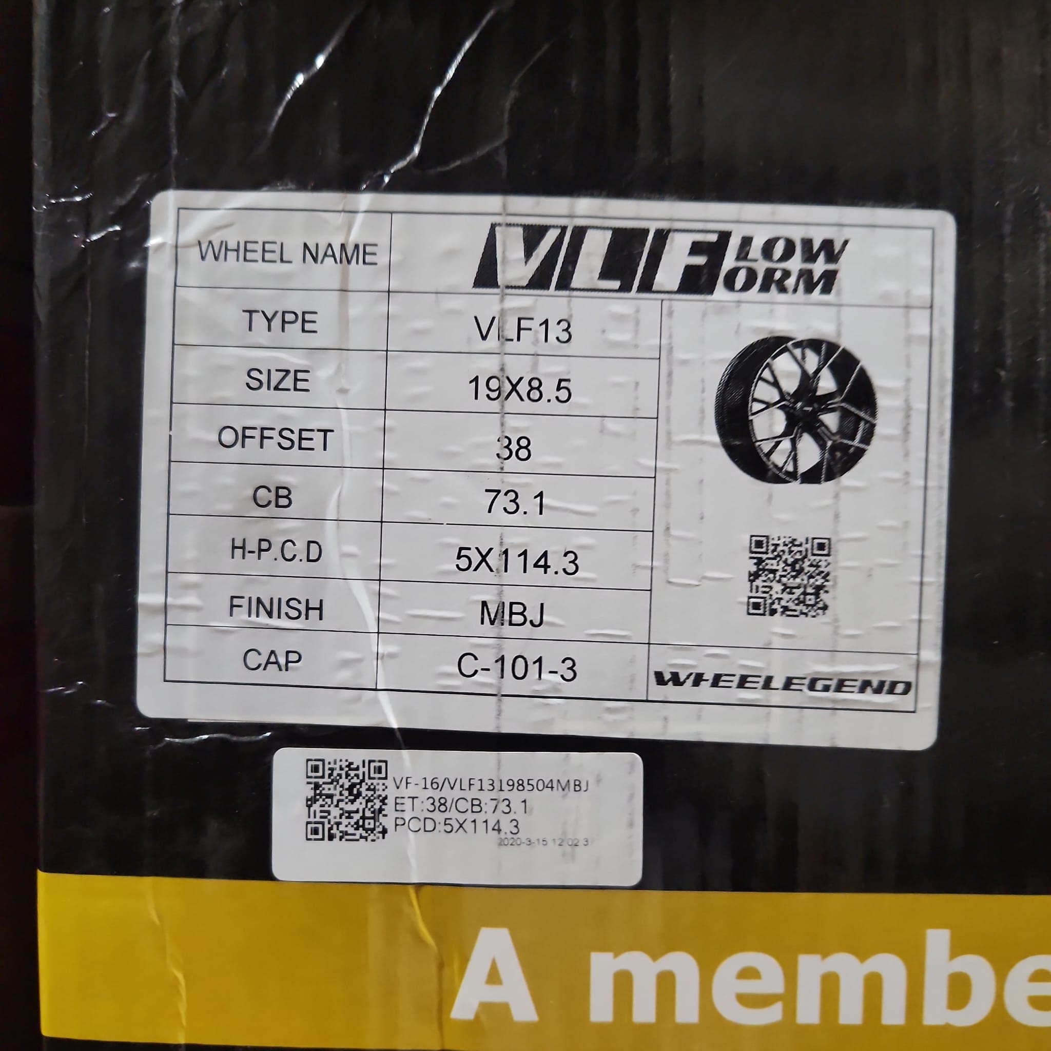 VLF - VLF13 19x8.5 5x4.5 - Gun Hill Tire House (WTW - WHOLESALE TIRES & WHEELS)