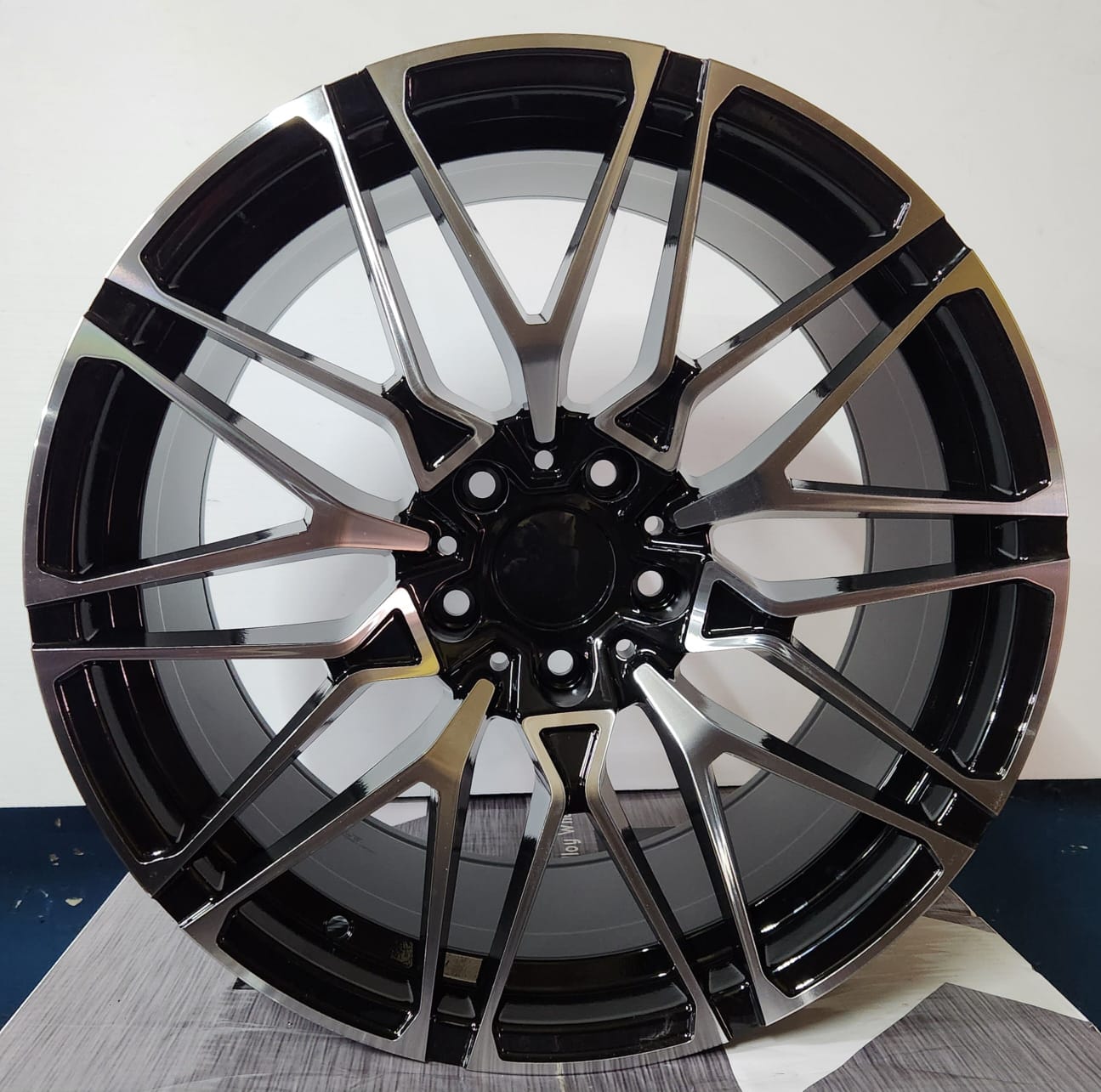 WCL207 WHEELS OE - 22507 - 4 418M STYLE 19X8.5 5X120 PIANO BLACK MACHINE FACE - Gun Hill Tire House (WTW - WHOLESALE TIRES & WHEELS)