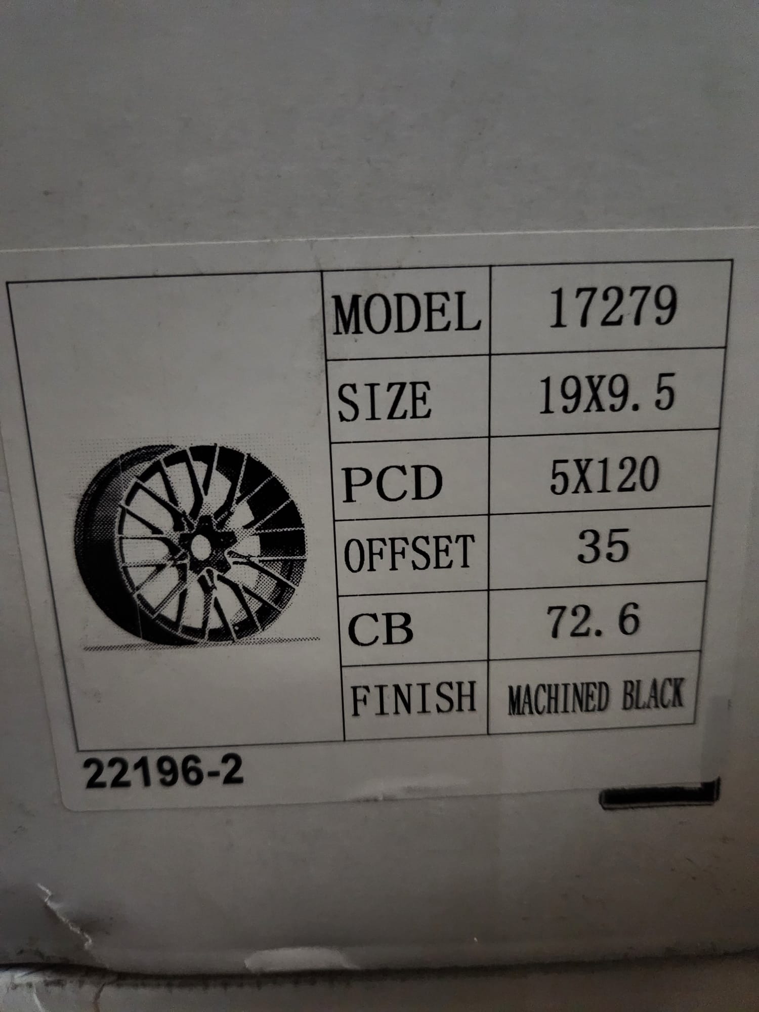 WHEELS OE22196 - 2 788M STYLE 19X9.5 5X120 PIANO BLACK MACHINED FACE - Gun Hill Tire House (WTW - WHOLESALE TIRES & WHEELS)