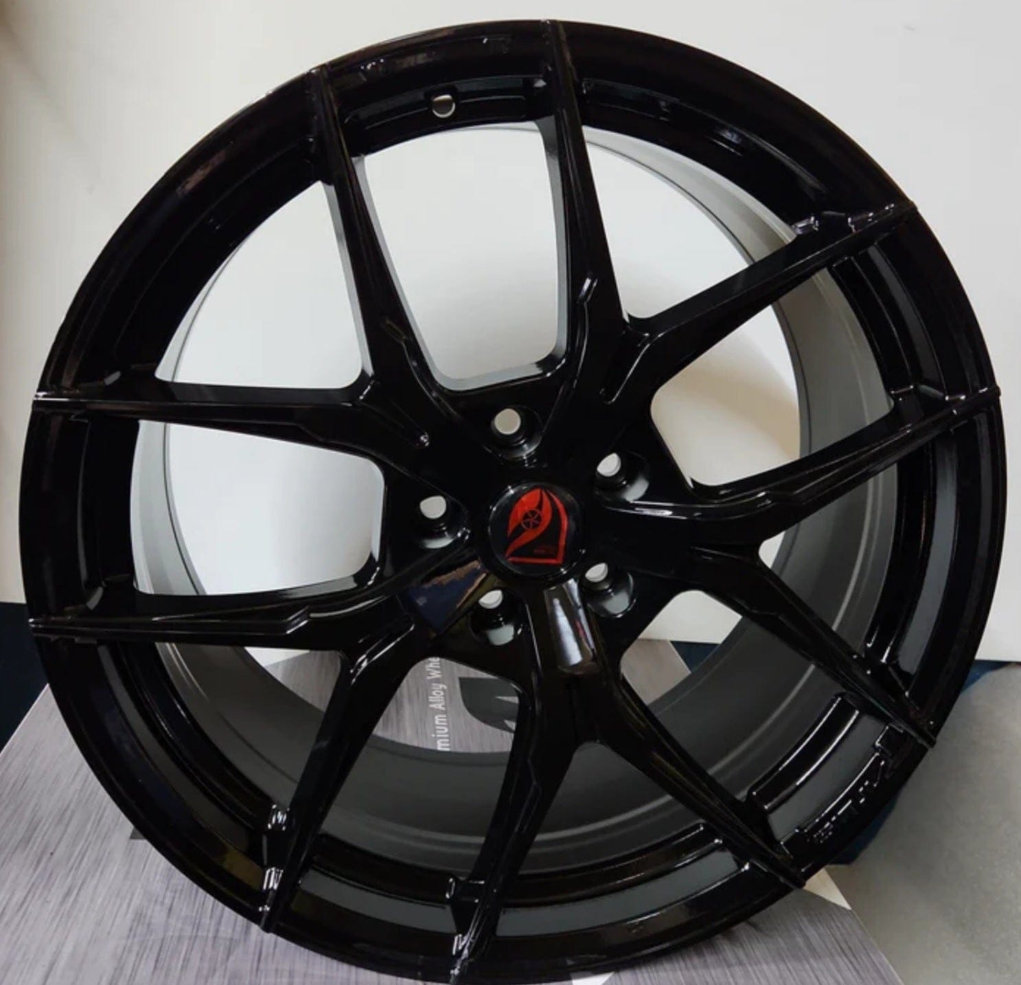 AF02 19x8.5 5x112 / 5x114.3 GLOSS BLACK - Gun Hill Tire House (WTW - WHOLESALE TIRES & WHEELS)