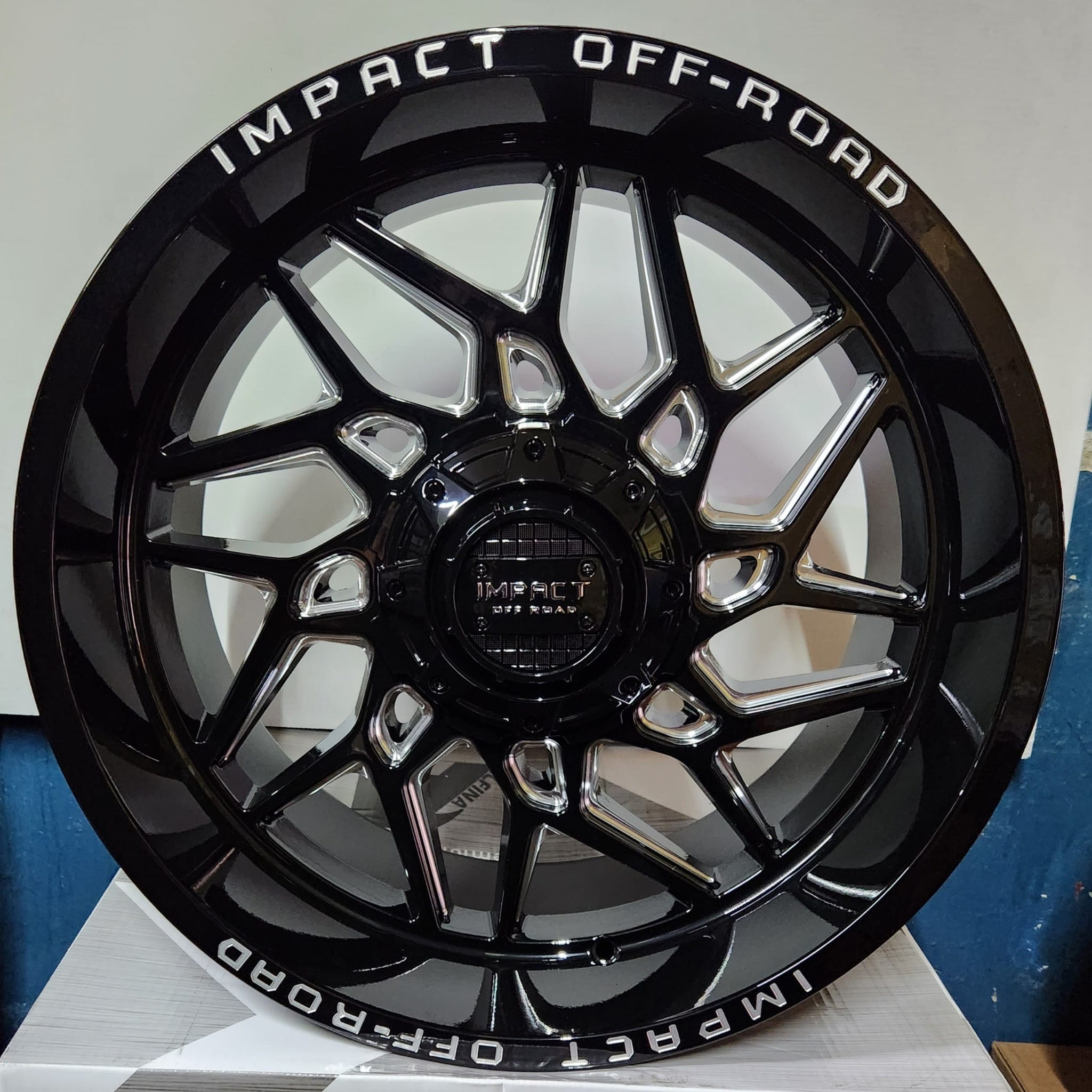 IMPACT - 829 20x10 8x170 GLOSS BLACK W/MACHINED MILLING WINDOW - Gun Hill Tire House (WTW - WHOLESALE TIRES & WHEELS)