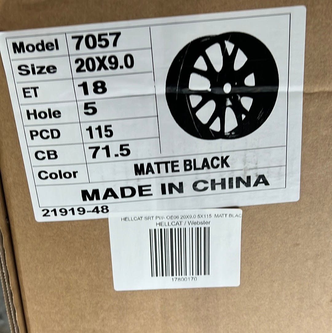 HELLCAT SRT PW - OE06 20X9.0 5X115 MATT BLACK - Gun Hill Tire House (WTW - WHOLESALE TIRES & WHEELS)