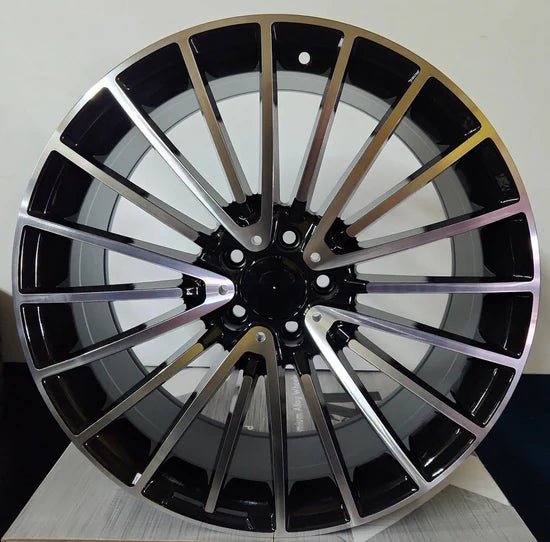 OE - 0235 19x9.5 5x112 GLOSS BLACK MACHINE FACE - Gun Hill Tire House (WTW - WHOLESALE TIRES & WHEELS)