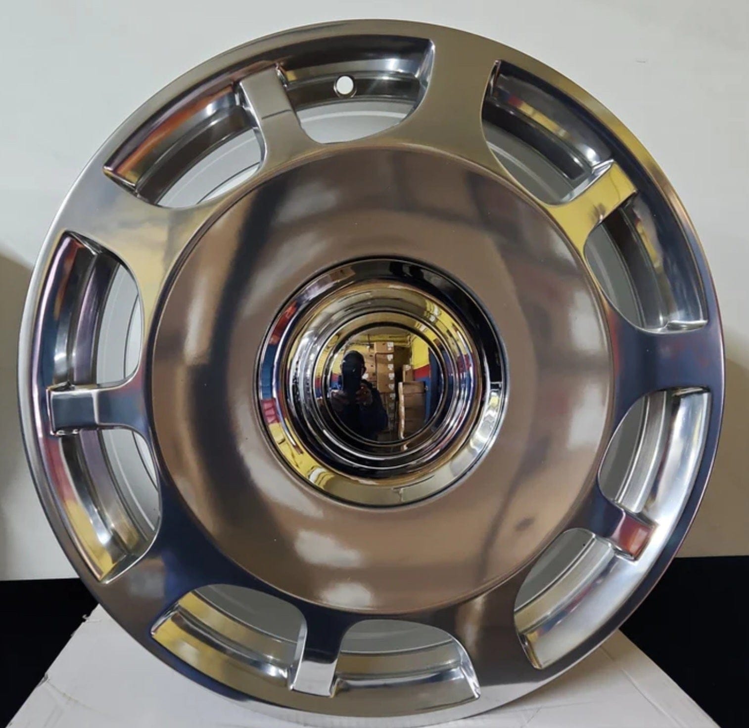 REW - FBX007 - 9 - X OE - BIG DISH 19x9.5 5x112 ULTRA HIGH POLISHED FACE (FLOATING CAP) - Gun Hill Tire House (WTW - WHOLESALE TIRES & WHEELS)