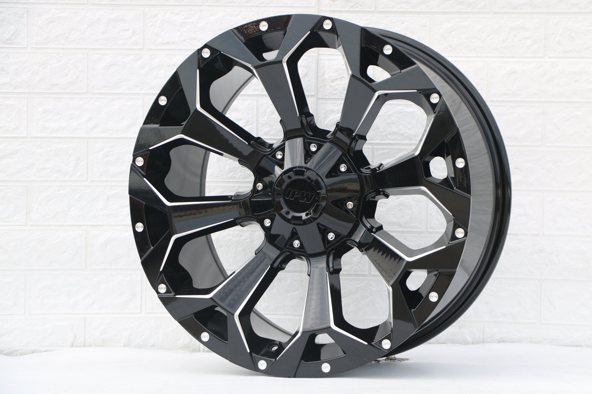 W950 1521 Gloss Black Milled 20x9.0 ET0 6x135/139.7 CB106.1 - Gun Hill Tire House (WTW - WHOLESALE TIRES & WHEELS)