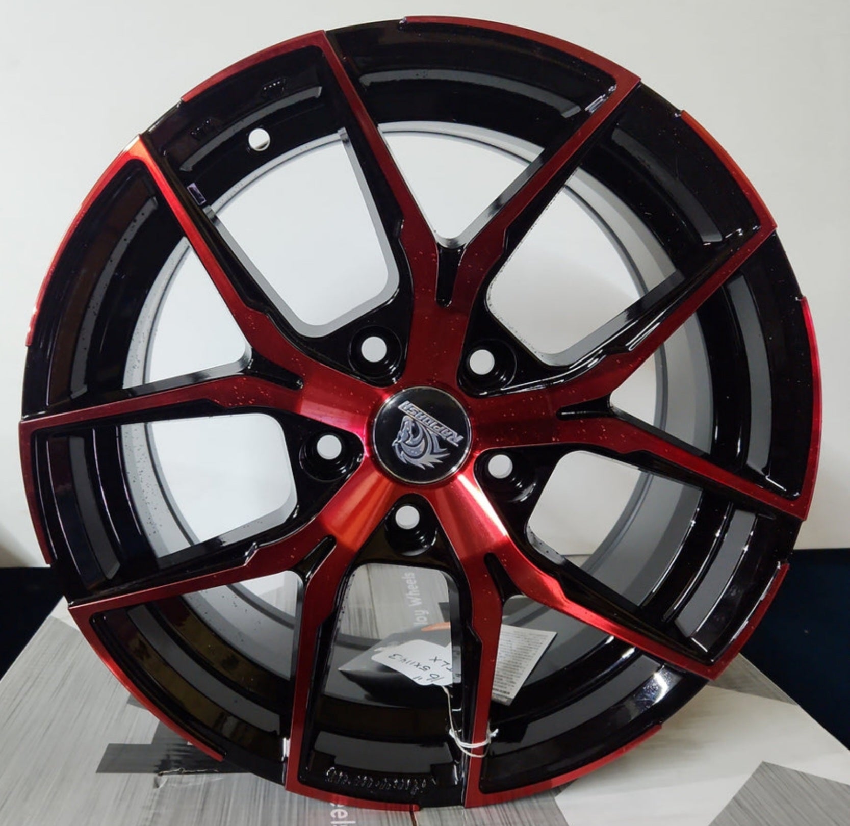 RAPIDASH RD - S23 16X7.0 5X114.3 PIANO BLACK RED FACE - Gun Hill Tire House (WTW - WHOLESALE TIRES & WHEELS)