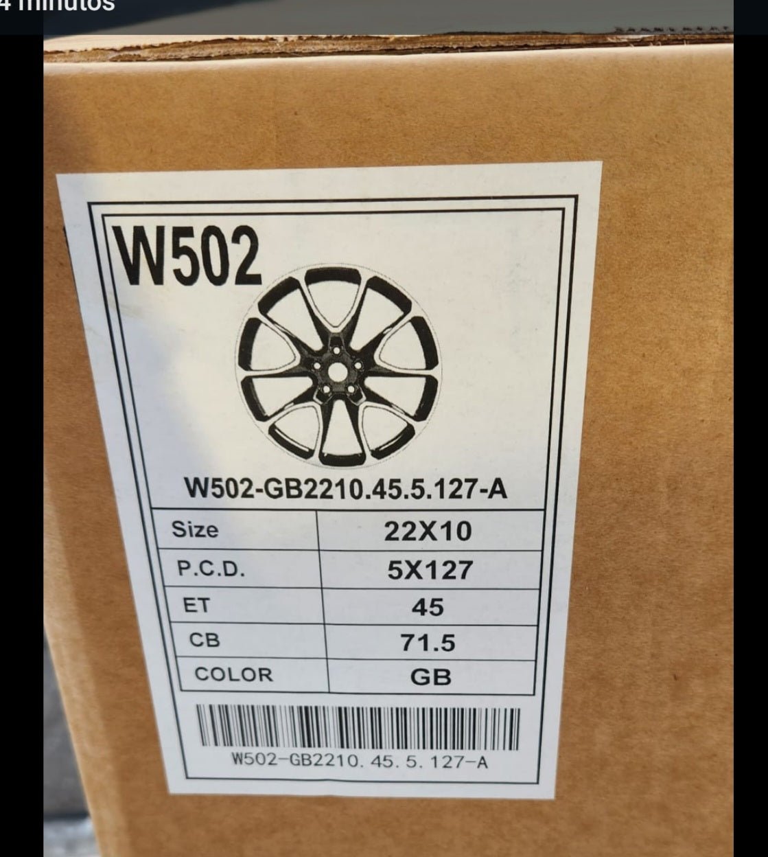 W502 22x10.0 5x127 GLOSS BLACK - Gun Hill Tire House (WTW - WHOLESALE TIRES & WHEELS)