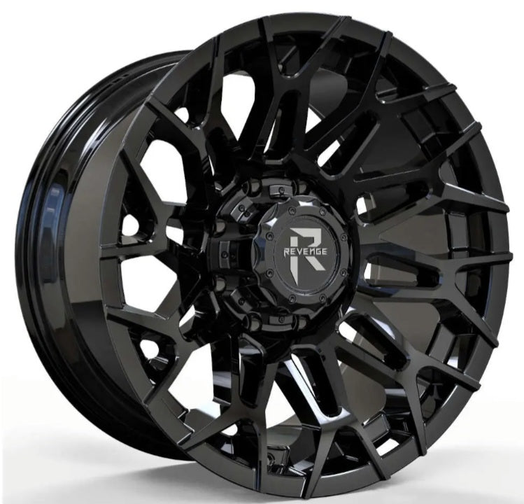 REVENGE RV - 203 20X10 5X127 5X139.7 GLOSS BLACK - Gun Hill Tire House (WTW - WHOLESALE TIRES & WHEELS)