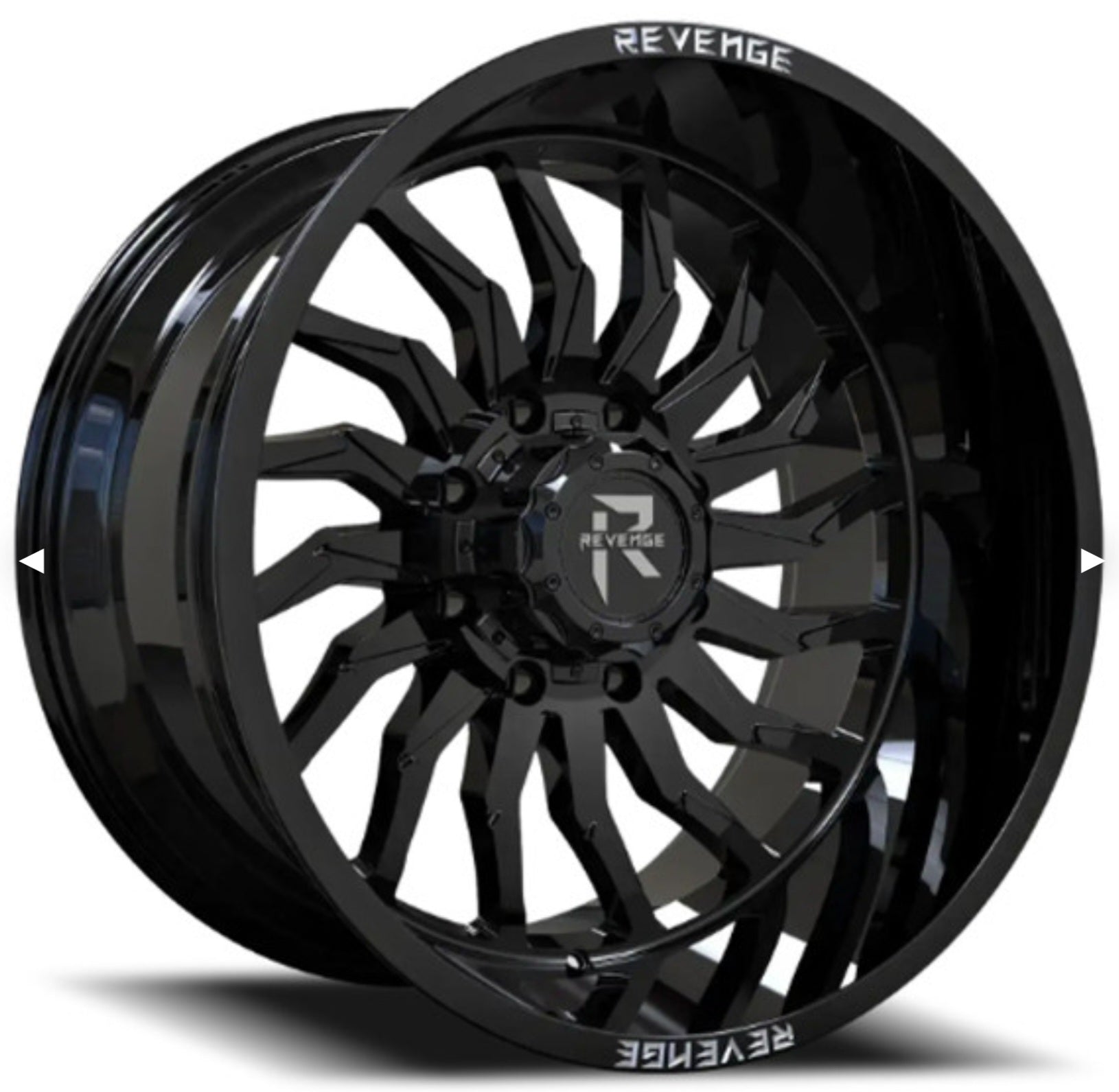 REVENGE RV - 204 20X10 5X127 5X139.7 GLOSS BLACK - Gun Hill Tire House (WTW - WHOLESALE TIRES & WHEELS)