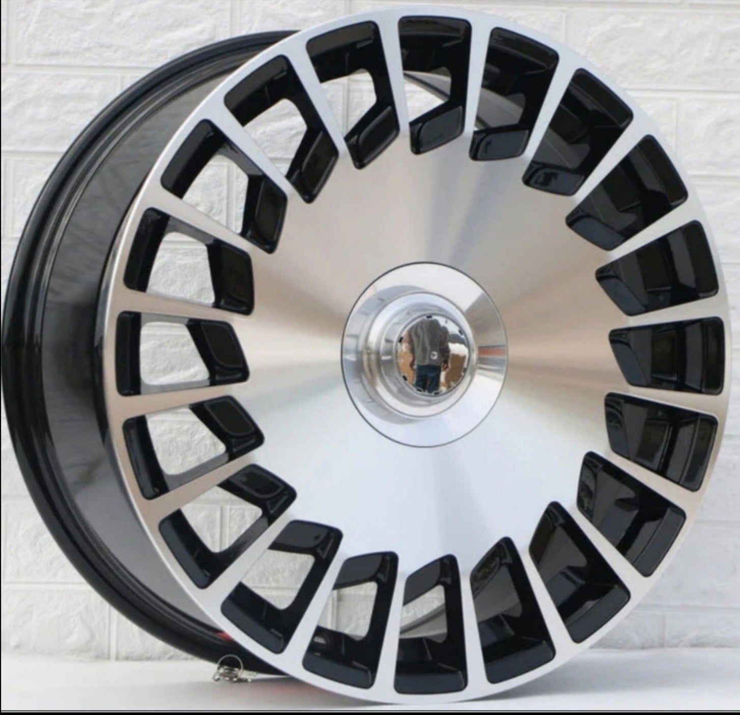 W835 19X9.5 5X112 BLACK MACHINED FACE - Gun Hill Tire House (WTW - WHOLESALE TIRES & WHEELS)