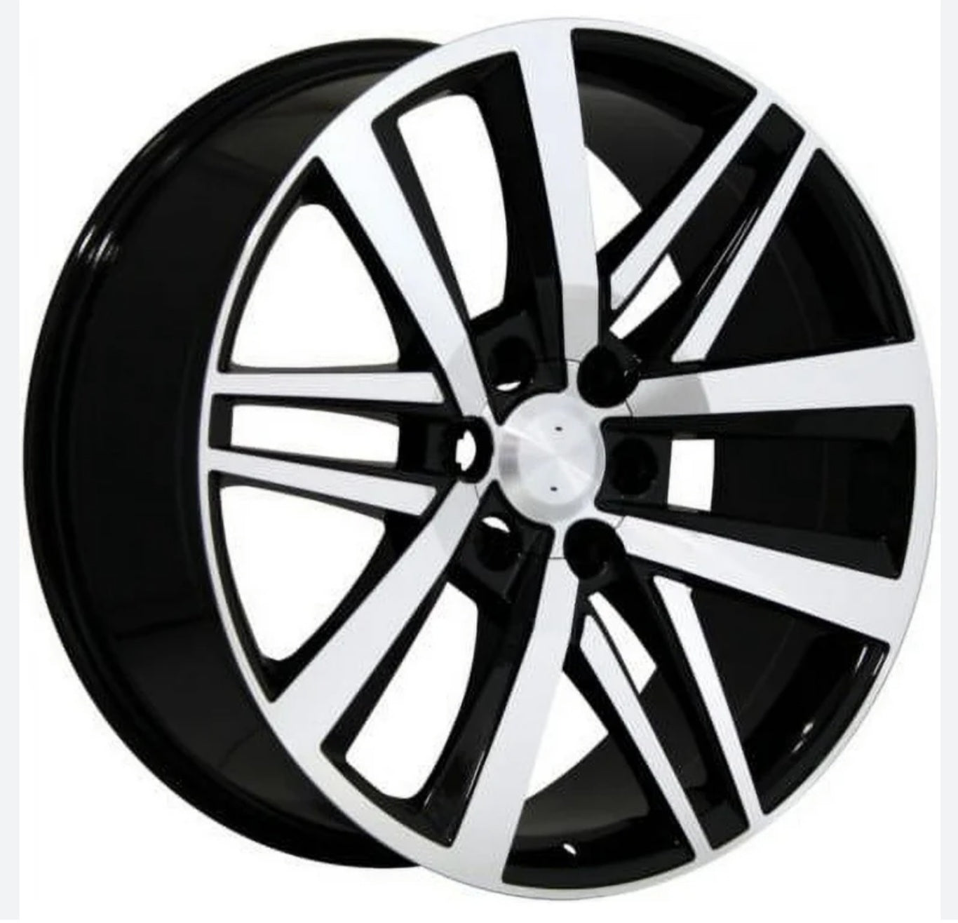W227 22X9 6X139.7 BLACK MACHINED FACE - Gun Hill Tire House (WTW - WHOLESALE TIRES & WHEELS)