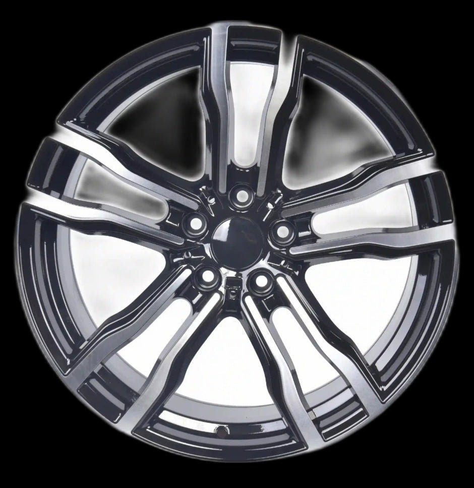 W735 20X11 5X120 BLACK MACHINE FACE - Gun Hill Tire House (WTW - WHOLESALE TIRES & WHEELS)