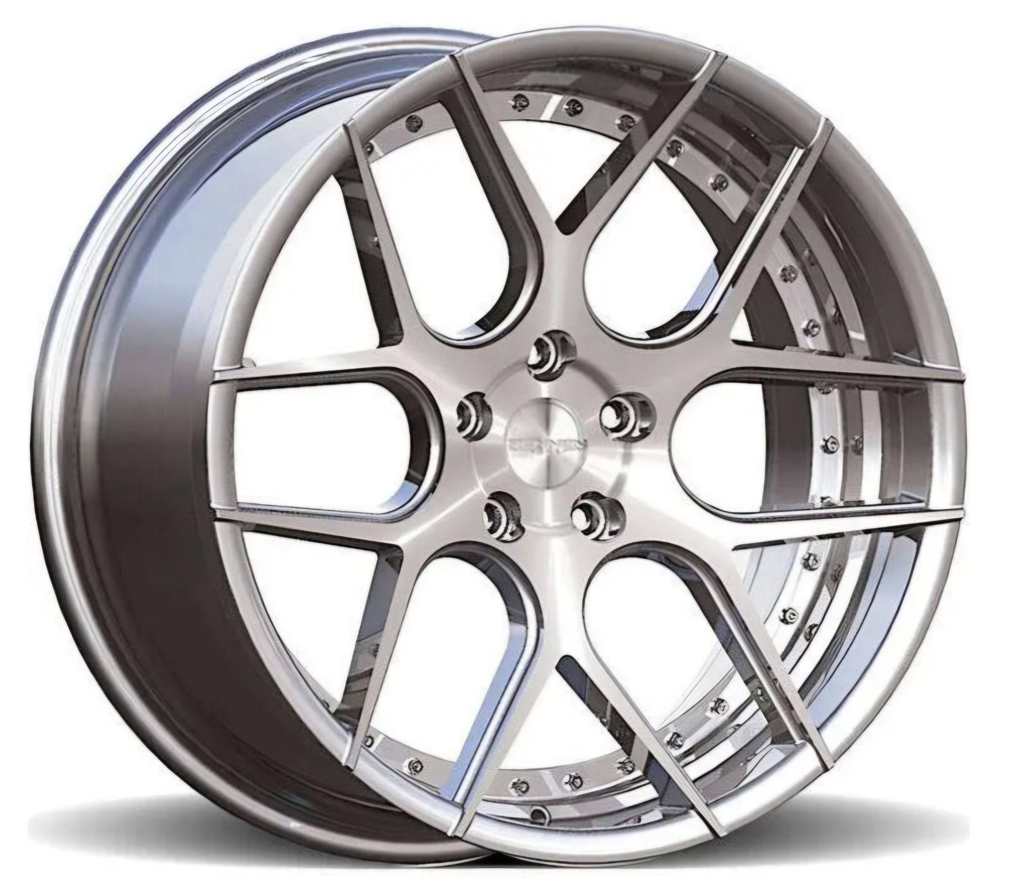 RENNEN CSL4 20x10.0 BLANK (5x112 - 5x120) SILVER MACHINE AND CHROME BOLTS - Gun Hill Tire House (WTW - WHOLESALE TIRES & WHEELS)