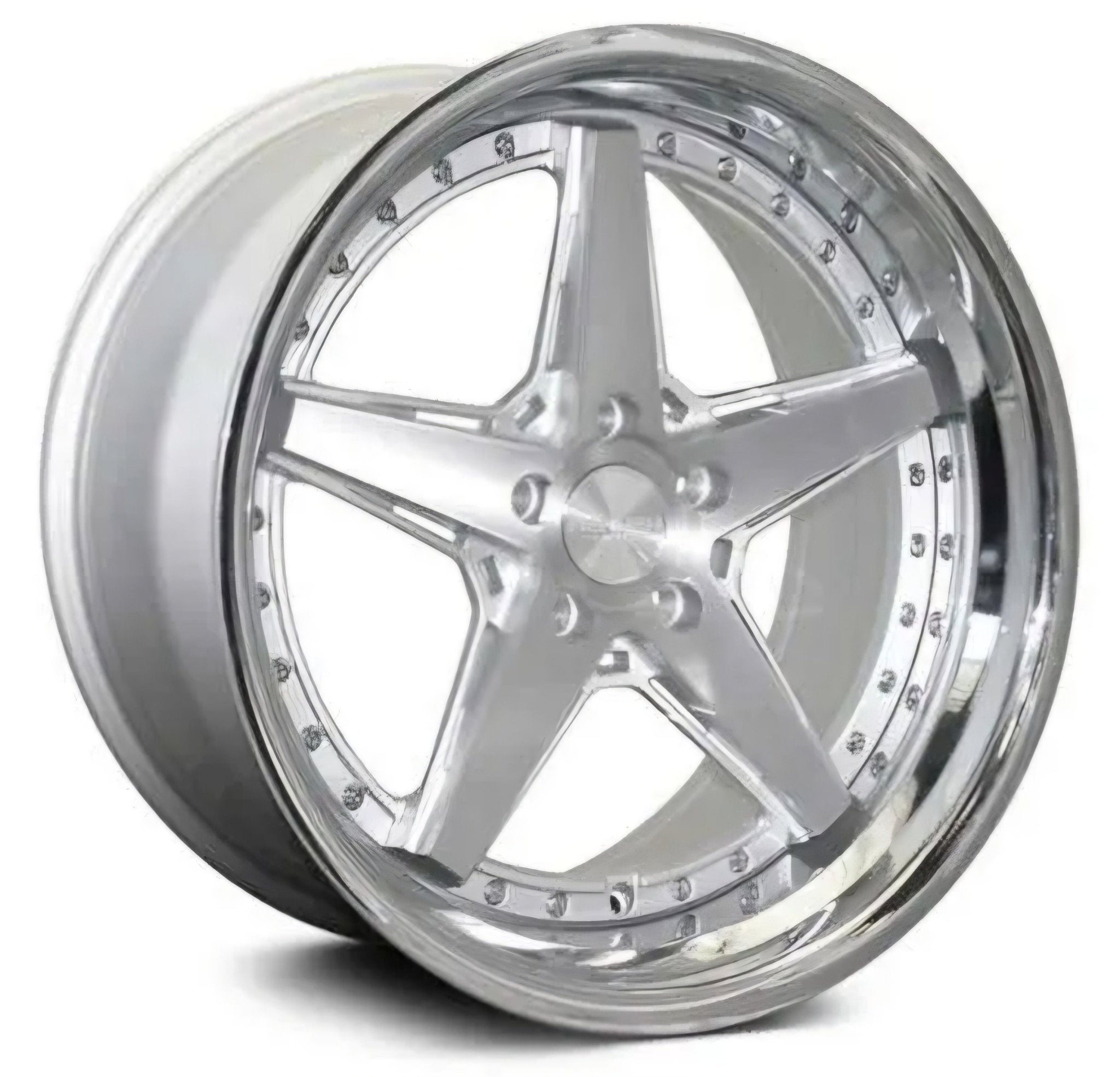 RENNEN CSL7 20x9.0 5x114.3 SILVER BRUSHED / CHROME SSL LIP - Gun Hill Tire House (WTW - WHOLESALE TIRES & WHEELS)