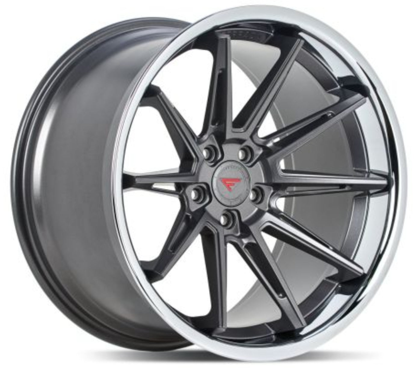 FERRADA CM2 20x11.5 5x112 ET30 CB 66.56mm MATTE GRAPHITE CHROME LIP SUPER DEEP CONCAVITY - Gun Hill Tire House (WTW - WHOLESALE TIRES & WHEELS)