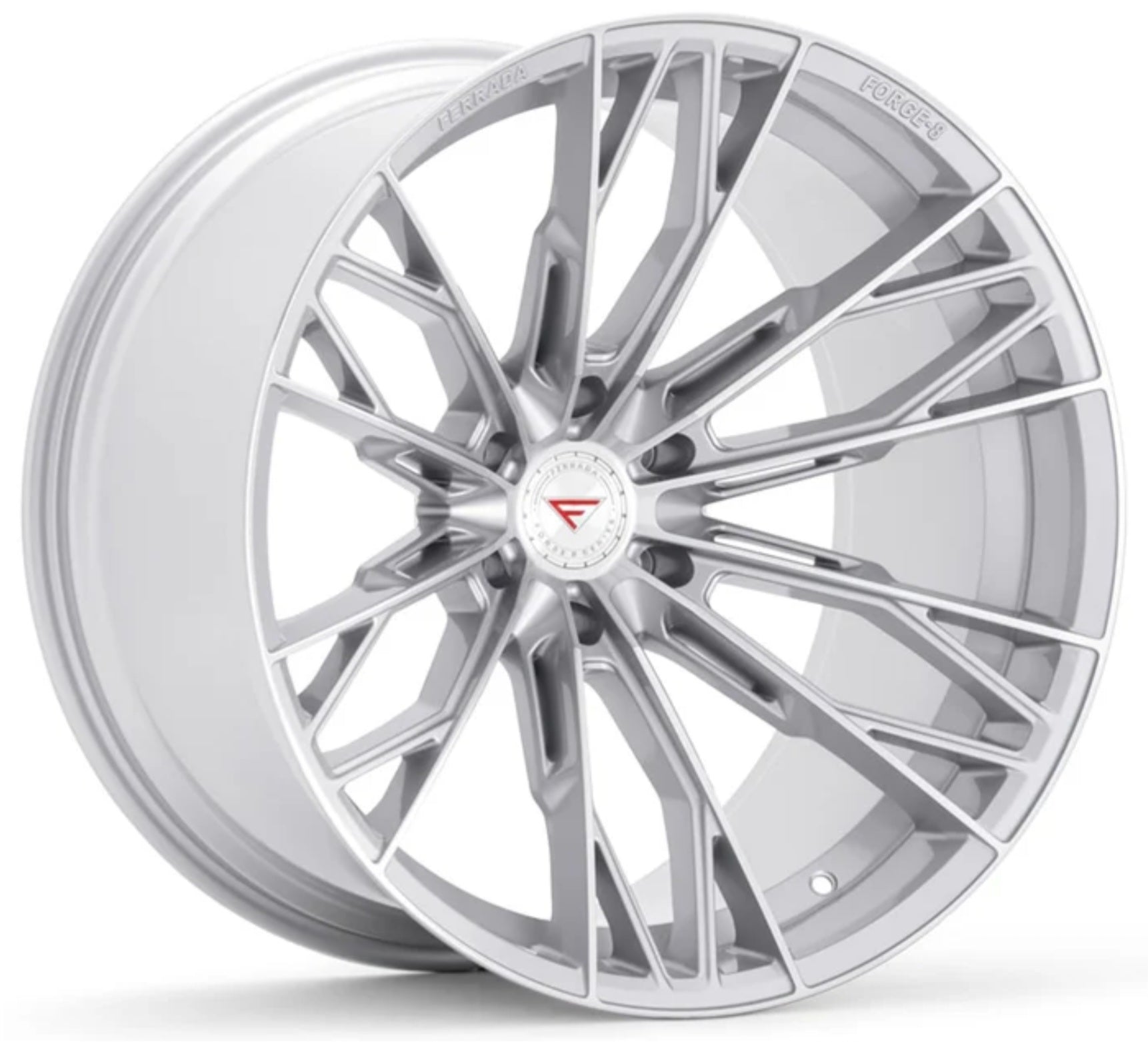 FERRADA FORGE - 8 OFF - ROAD FTR11 22x12 6x135 ET - 44 CB 87.1mm MACHINE SILVER EXTREME CONCAVITY - Gun Hill Tire House (WTW - WHOLESALE TIRES & WHEELS)