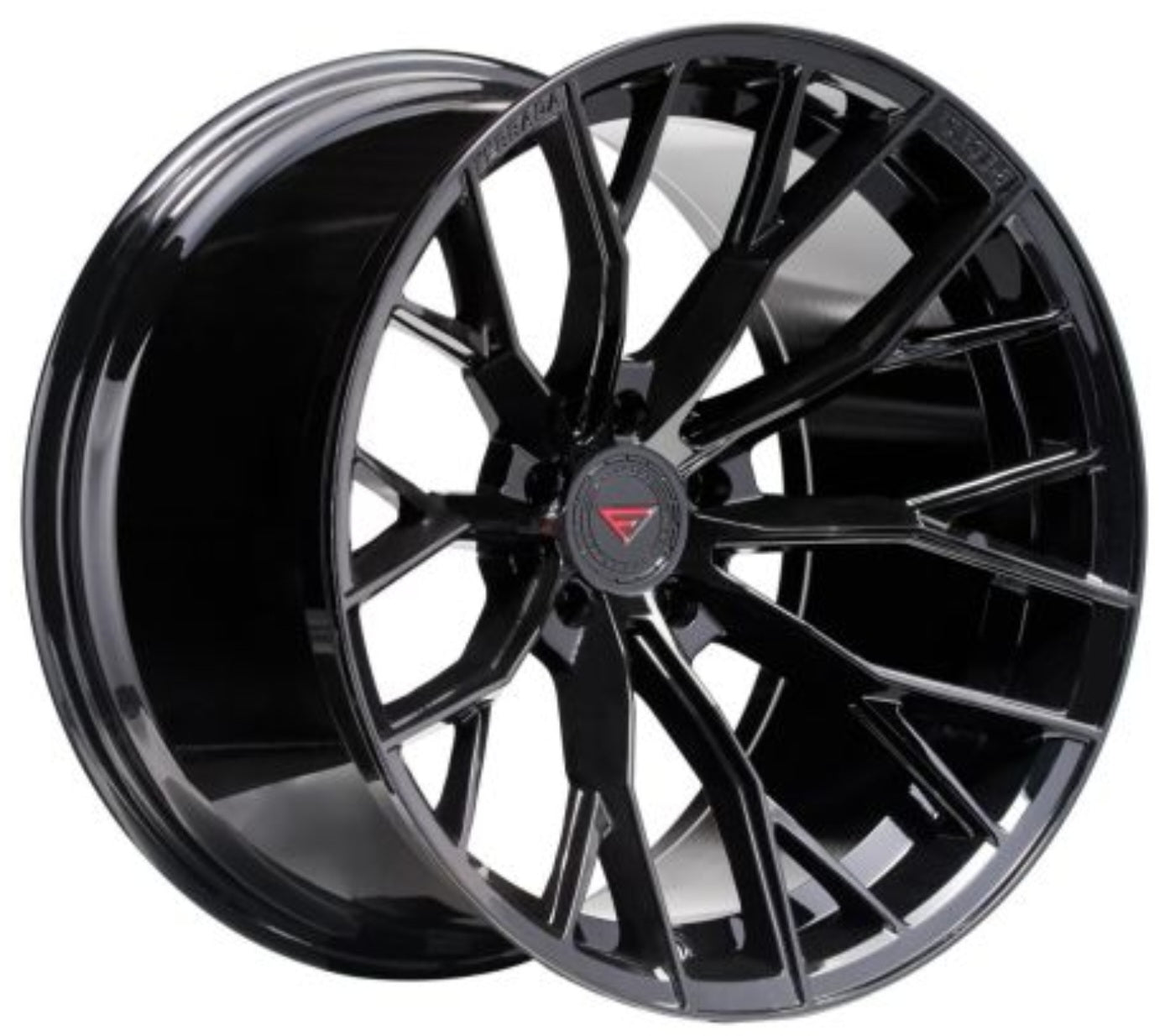 FERRADA FORGE - 8 FR9 20x12 5x115 ET0 CB 71.6mm GLOSS BLACK EXTREME CONCAVITY - Gun Hill Tire House (WTW - WHOLESALE TIRES & WHEELS)