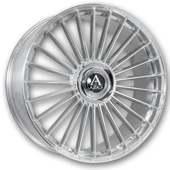 AZAD AZ25 22X9 5X112/ 5X120 CHROME - Gun Hill Tire House (WTW - WHOLESALE TIRES & WHEELS)