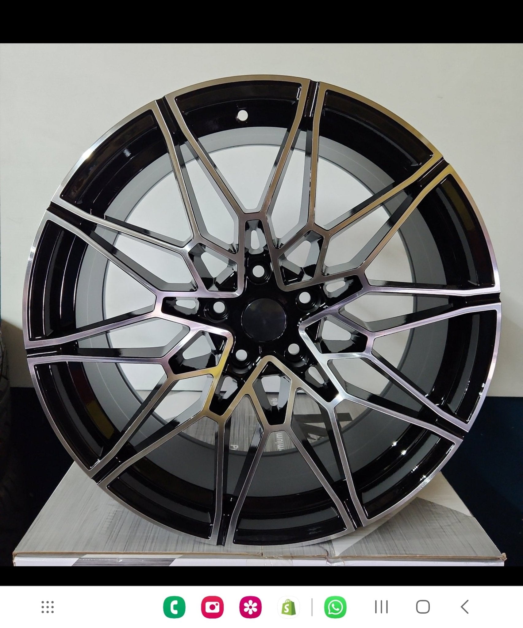 PW - TP10 WHEELS 18X9 5x120 BLACK MACHINE FACE - Gun Hill Tire House (WTW - WHOLESALE TIRES & WHEELS)