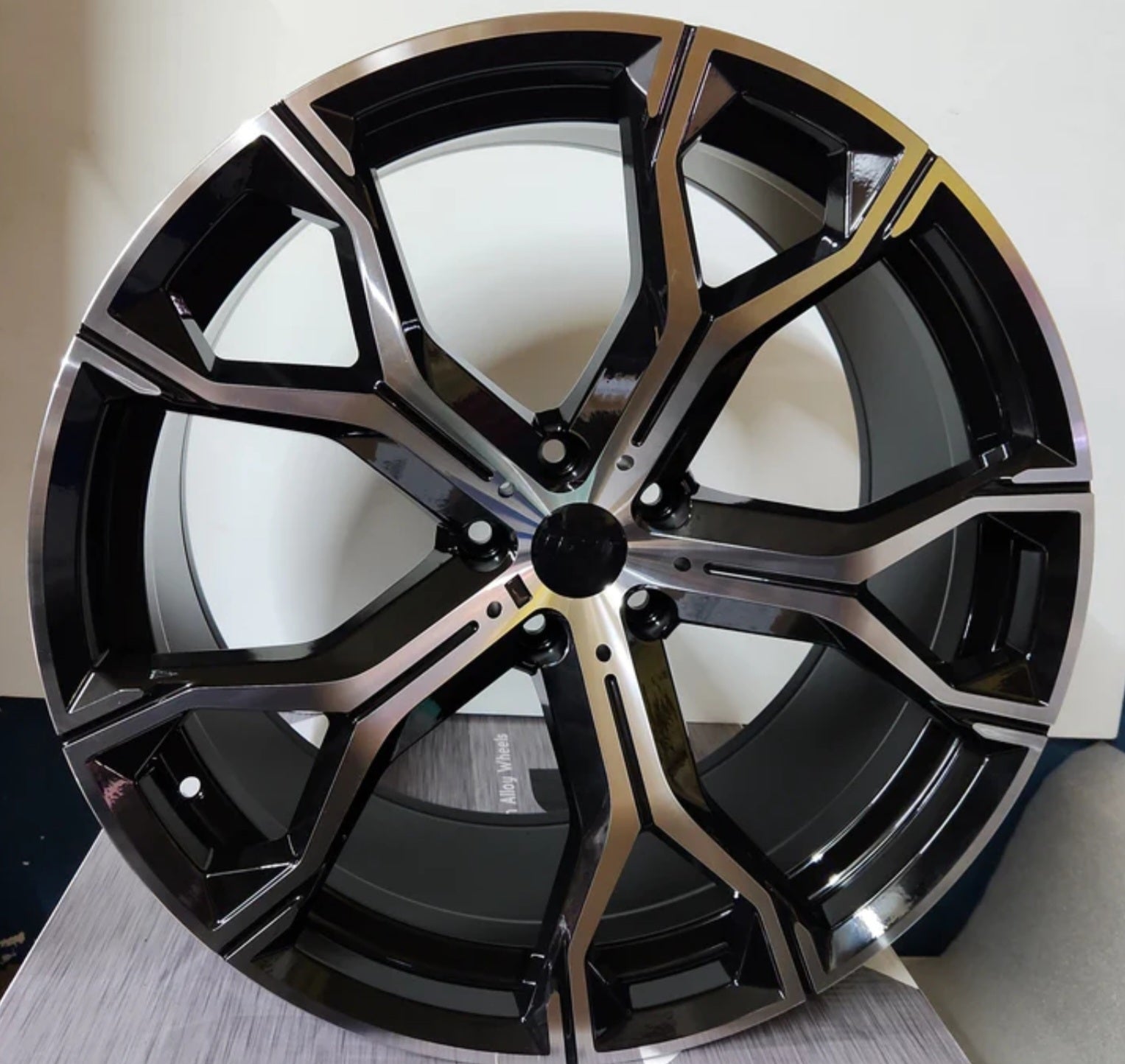 W702 20X9.0 5X112 BLACK MACHINE - Gun Hill Tire House (WTW - WHOLESALE TIRES & WHEELS)