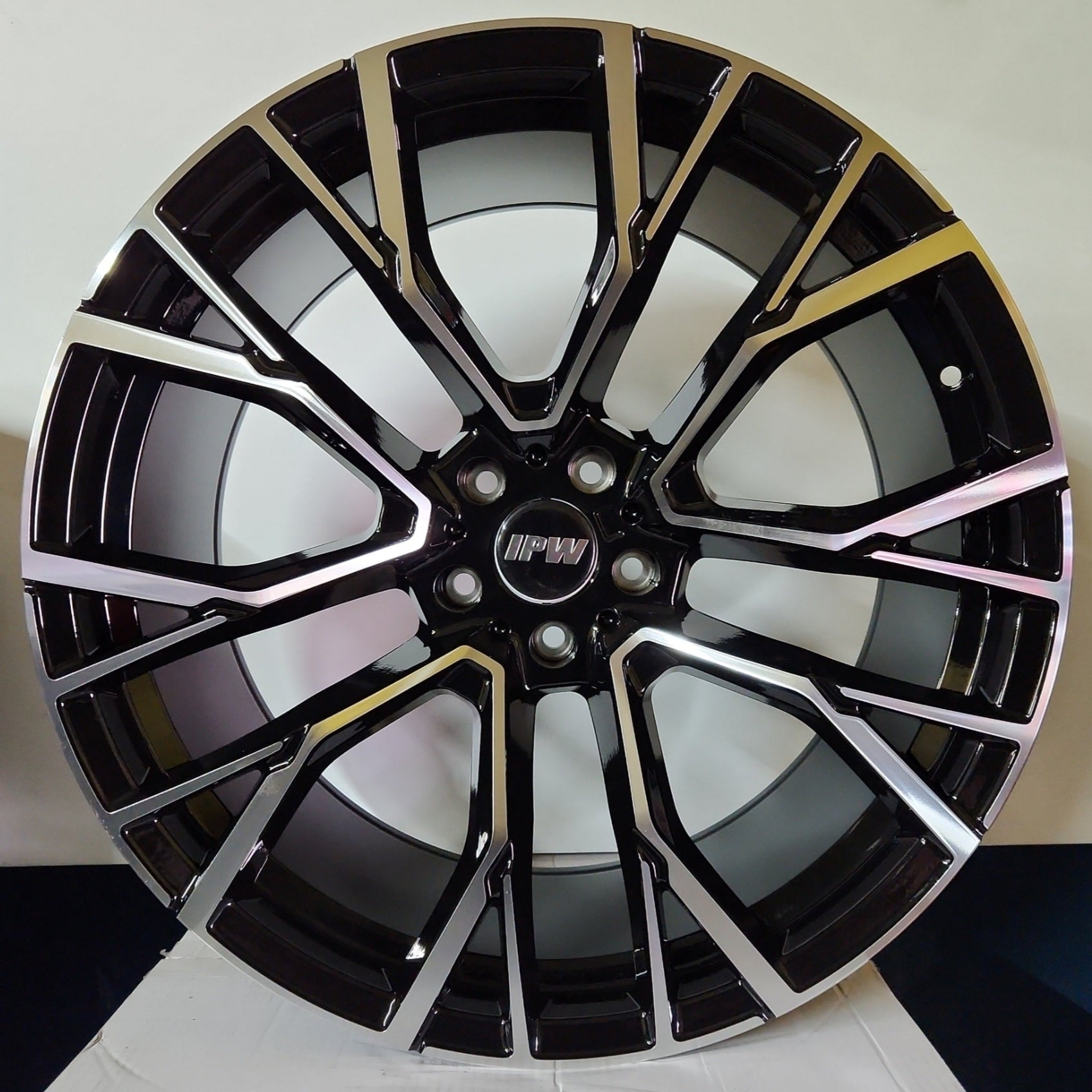 7101 WHEELS 22X9.5 5X120 BLACK MACHINED FACE - Gun Hill Tire House (WTW - WHOLESALE TIRES & WHEELS)