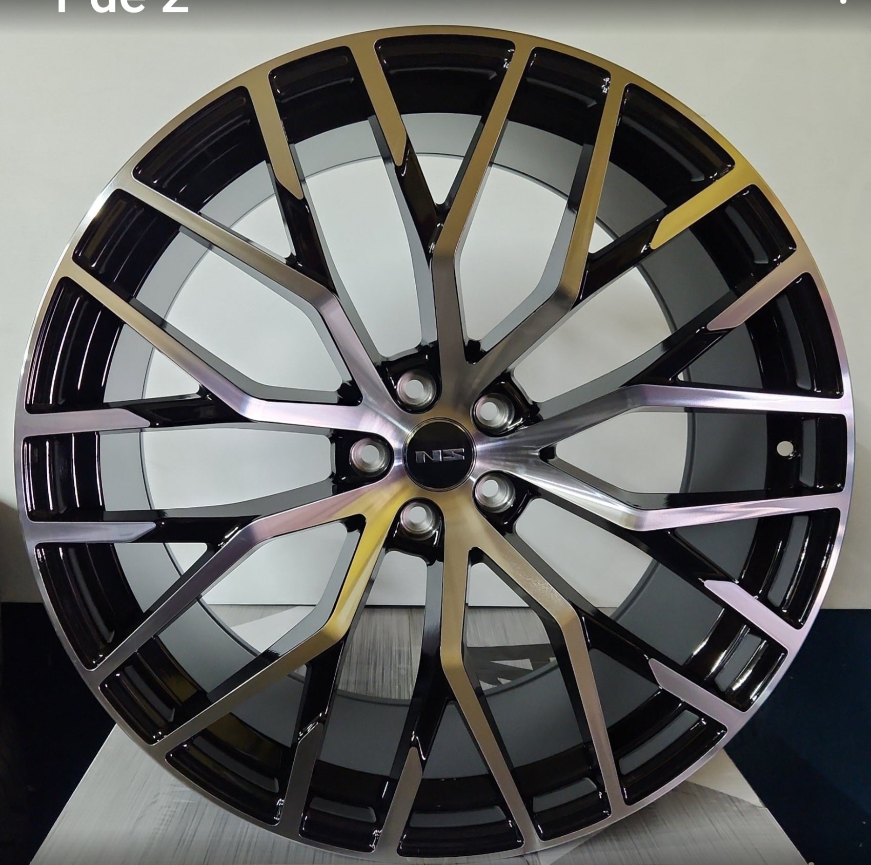 STYLE RB91 22X9.5 5X120 MACHINED FACE W/ BLACK OUTLINE - Gun Hill Tire House (WTW - WHOLESALE TIRES & WHEELS)