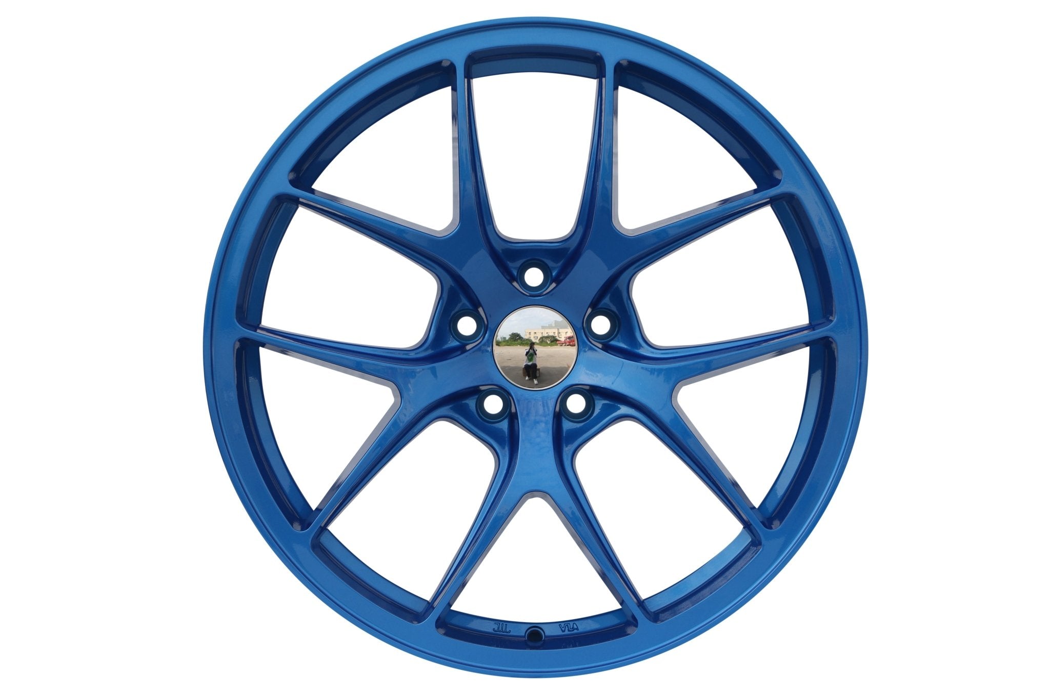 W005 1139 Blue 19x8.5 ET35 5x114.3 CB73.1 - Gun Hill Tire House (WTW - WHOLESALE TIRES & WHEELS)