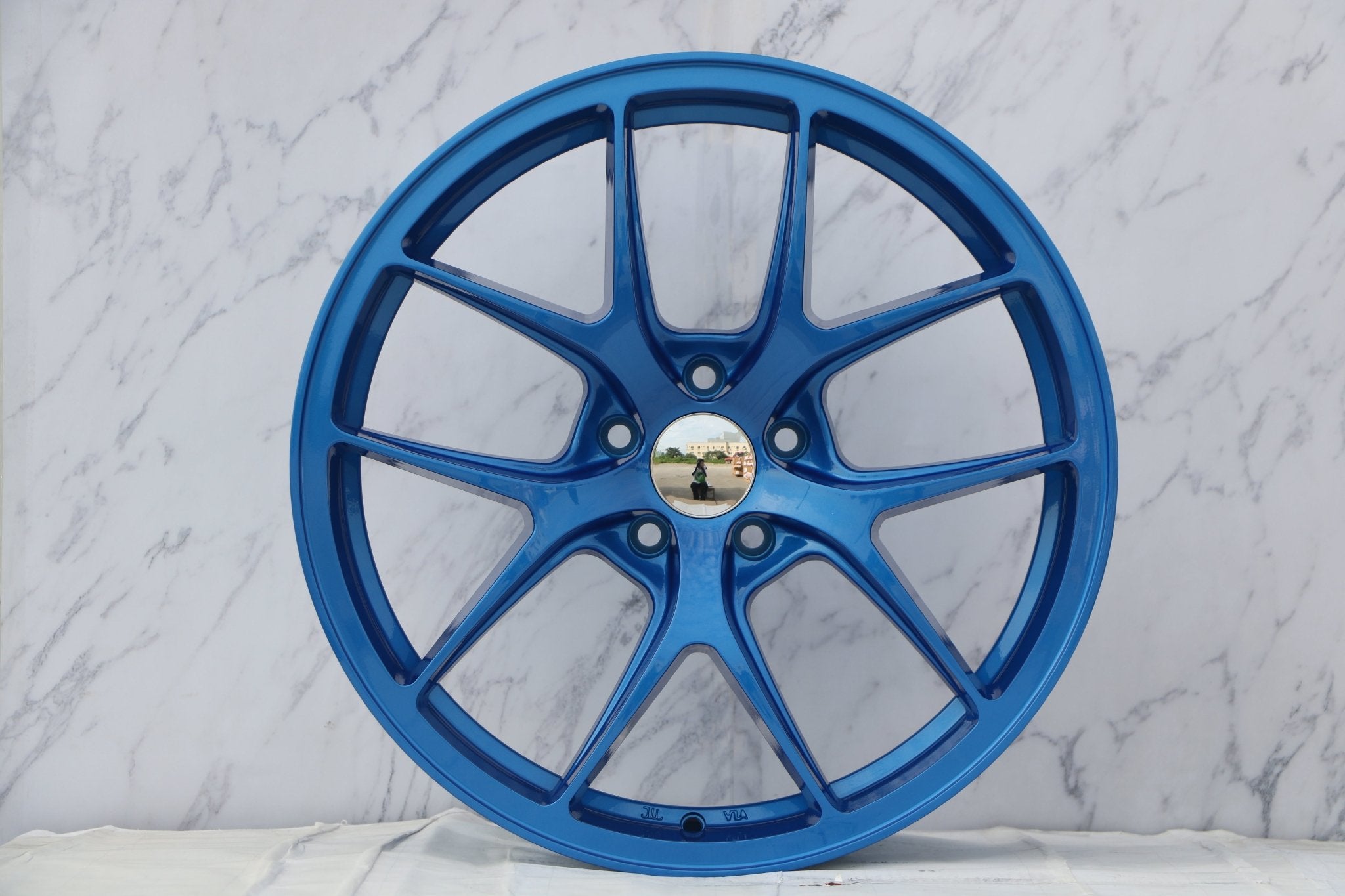 W005 1139 Blue 19x8.5 ET35 5x114.3 CB73.1 - Gun Hill Tire House (WTW - WHOLESALE TIRES & WHEELS)