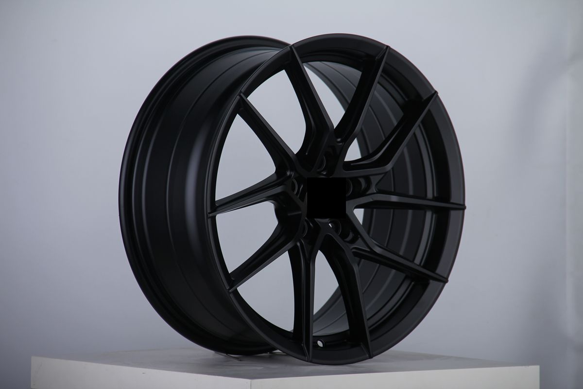 W007 VS1057 Satin Black 18x8.0 ET35 5x114.3 CB73.1 - Gun Hill Tire House (WTW - WHOLESALE TIRES & WHEELS)