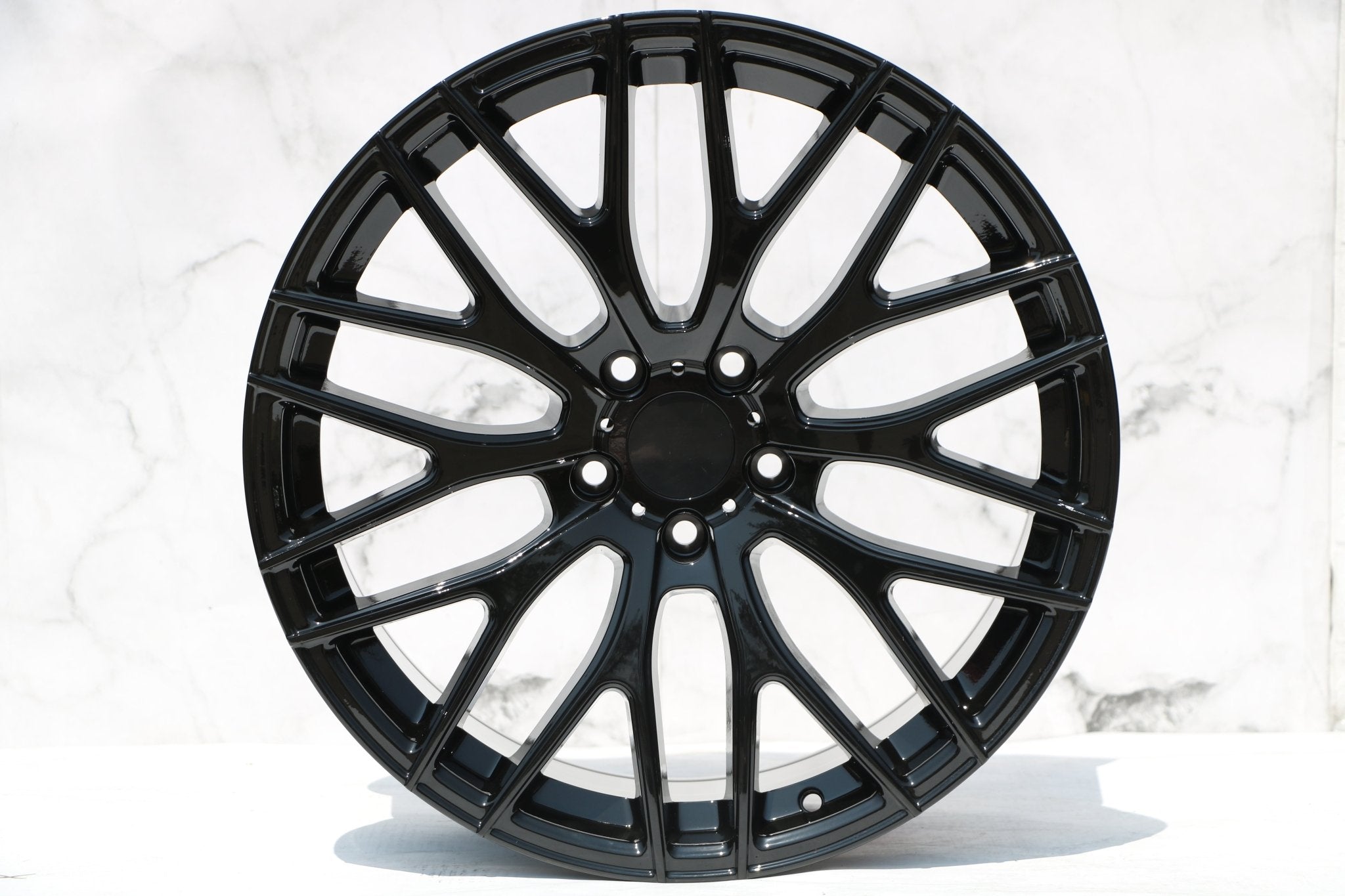 W008 Gloss Black 19x9.5 Et35 5x114.3 CB73.1 - Gun Hill Tire House (WTW - WHOLESALE TIRES & WHEELS)