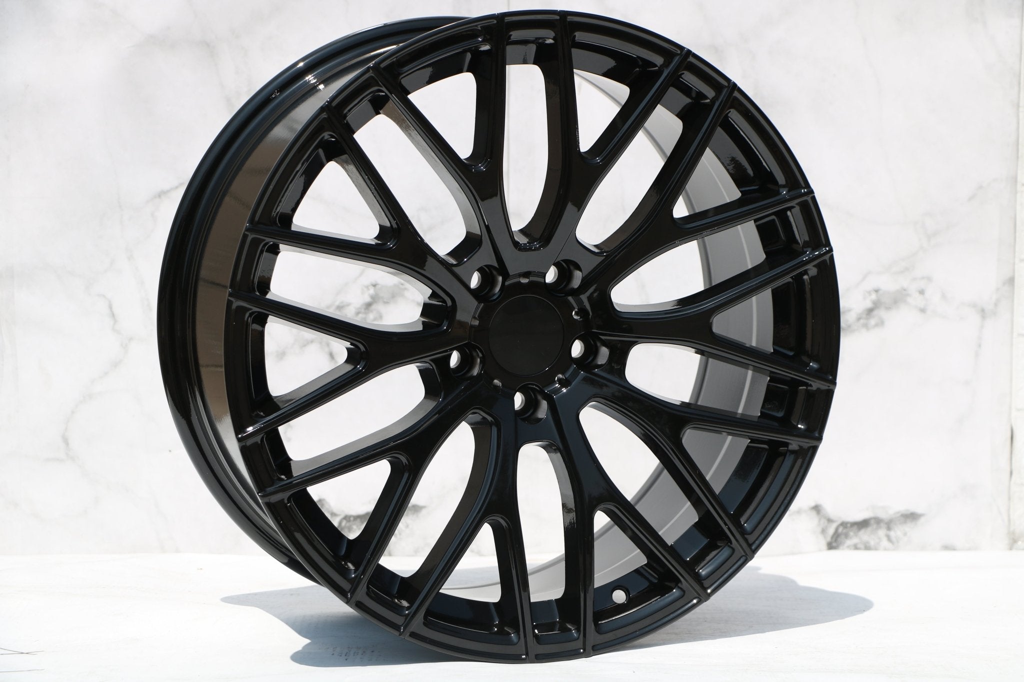 W008 Gloss Black 19x9.5 Et35 5x114.3 CB73.1 - Gun Hill Tire House (WTW - WHOLESALE TIRES & WHEELS)