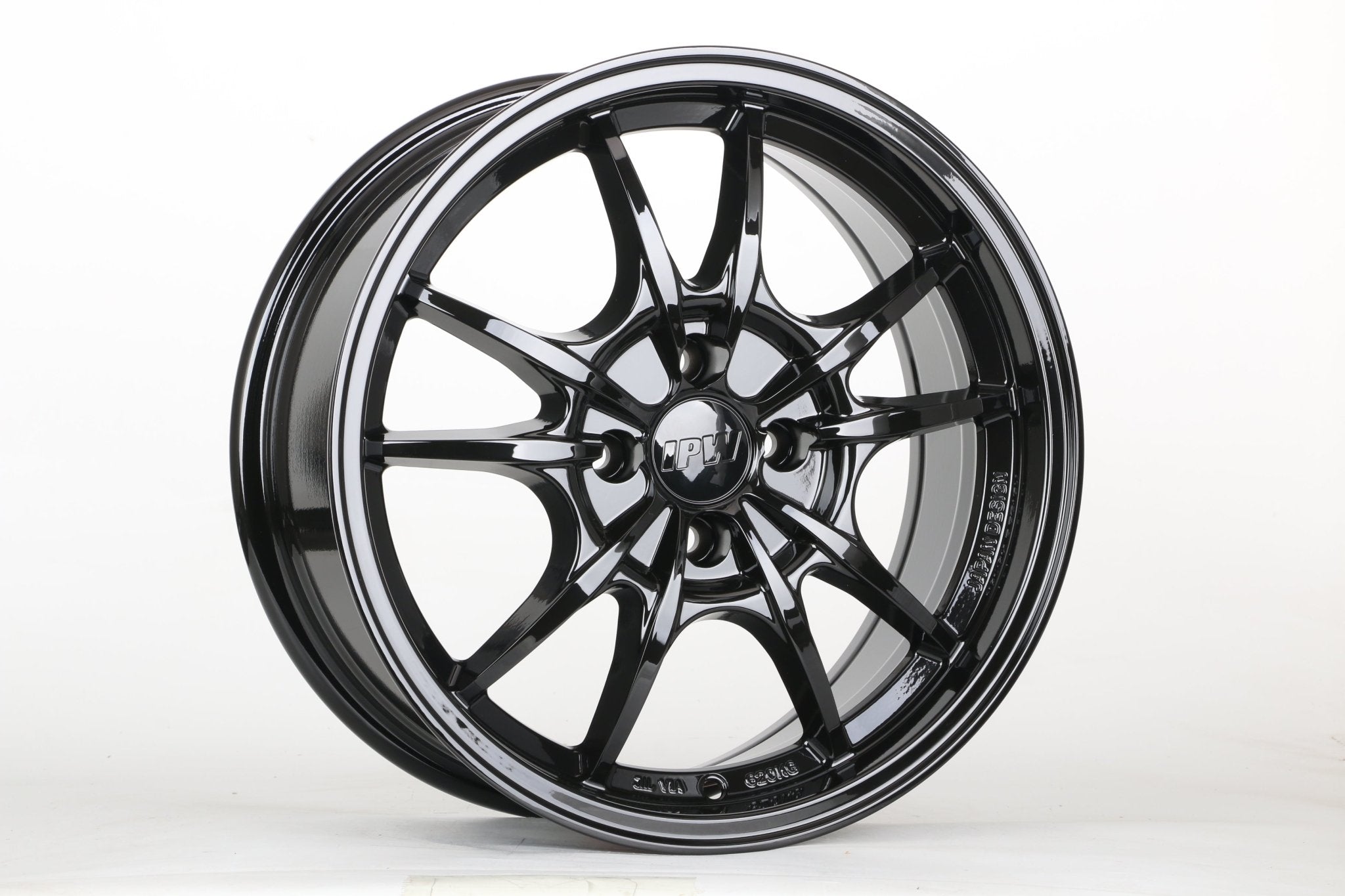 W016 Gloss Black 17x7.5 ET35 5x114.3 CB73.1 - Gun Hill Tire House (WTW - WHOLESALE TIRES & WHEELS)