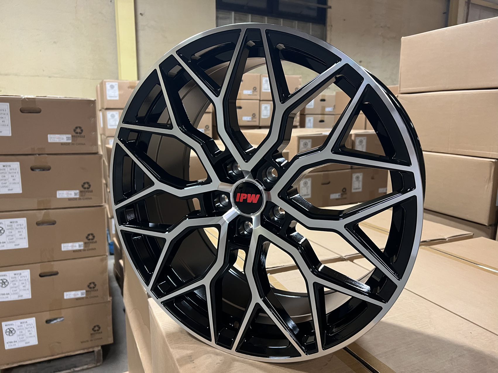 W028 / W1402 XH1024 Black Machined Face 20x8.5 ET38 5x114.3 CB73.1 - Gun Hill Tire House (WTW - WHOLESALE TIRES & WHEELS)