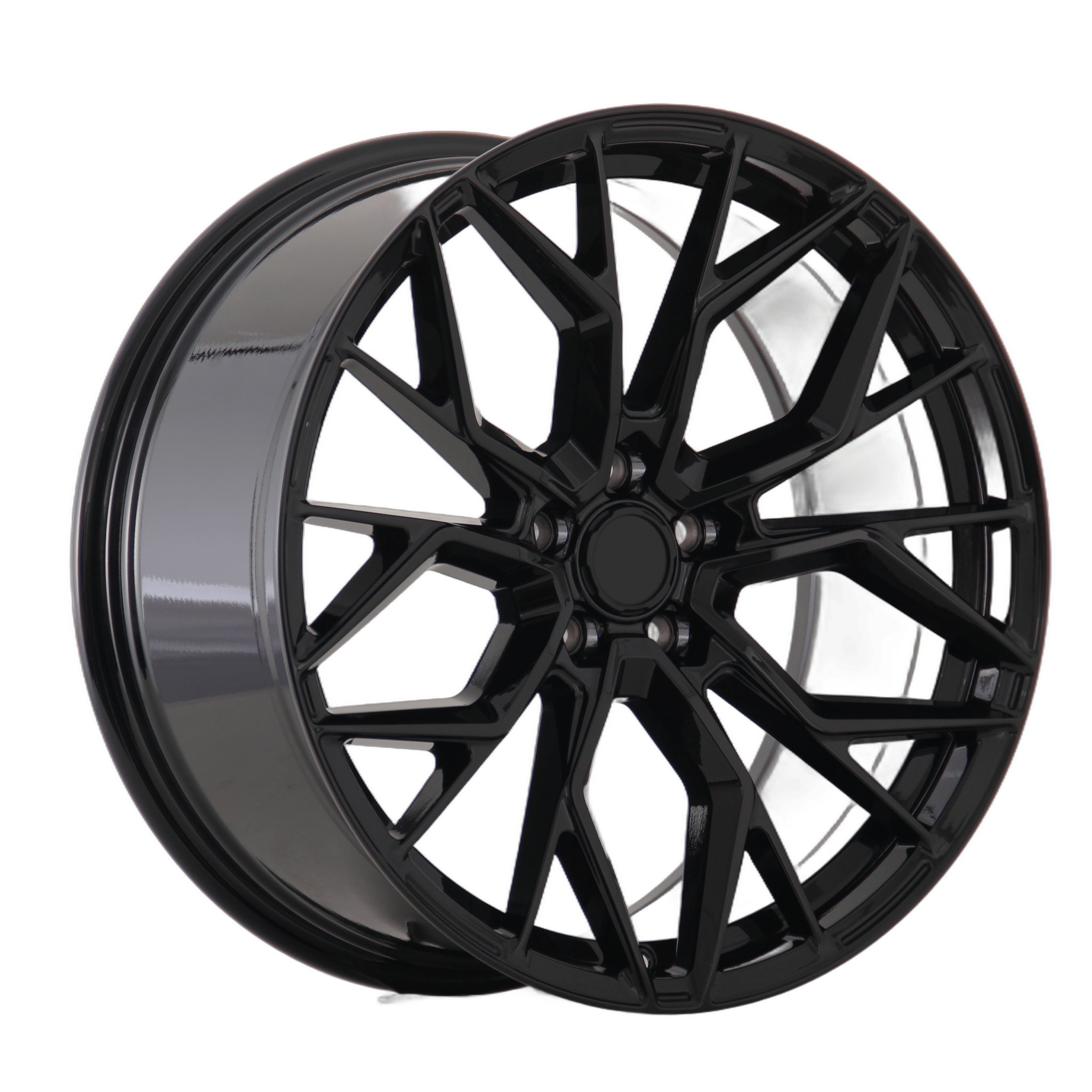 W061 RS7 18x8.0 5x108 GLOSS BLACK - Gun Hill Tire House (WTW - WHOLESALE TIRES & WHEELS)