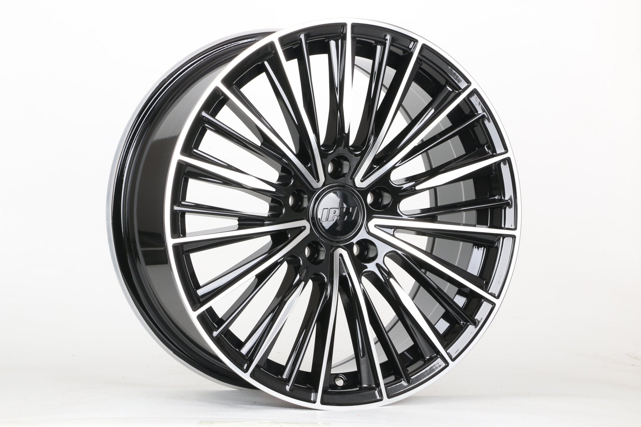 W102 1861 Black Machined Face 17x7.5 ET35 5x113 CB73.1 C030IPW - B - Gun Hill Tire House (WTW - WHOLESALE TIRES & WHEELS)