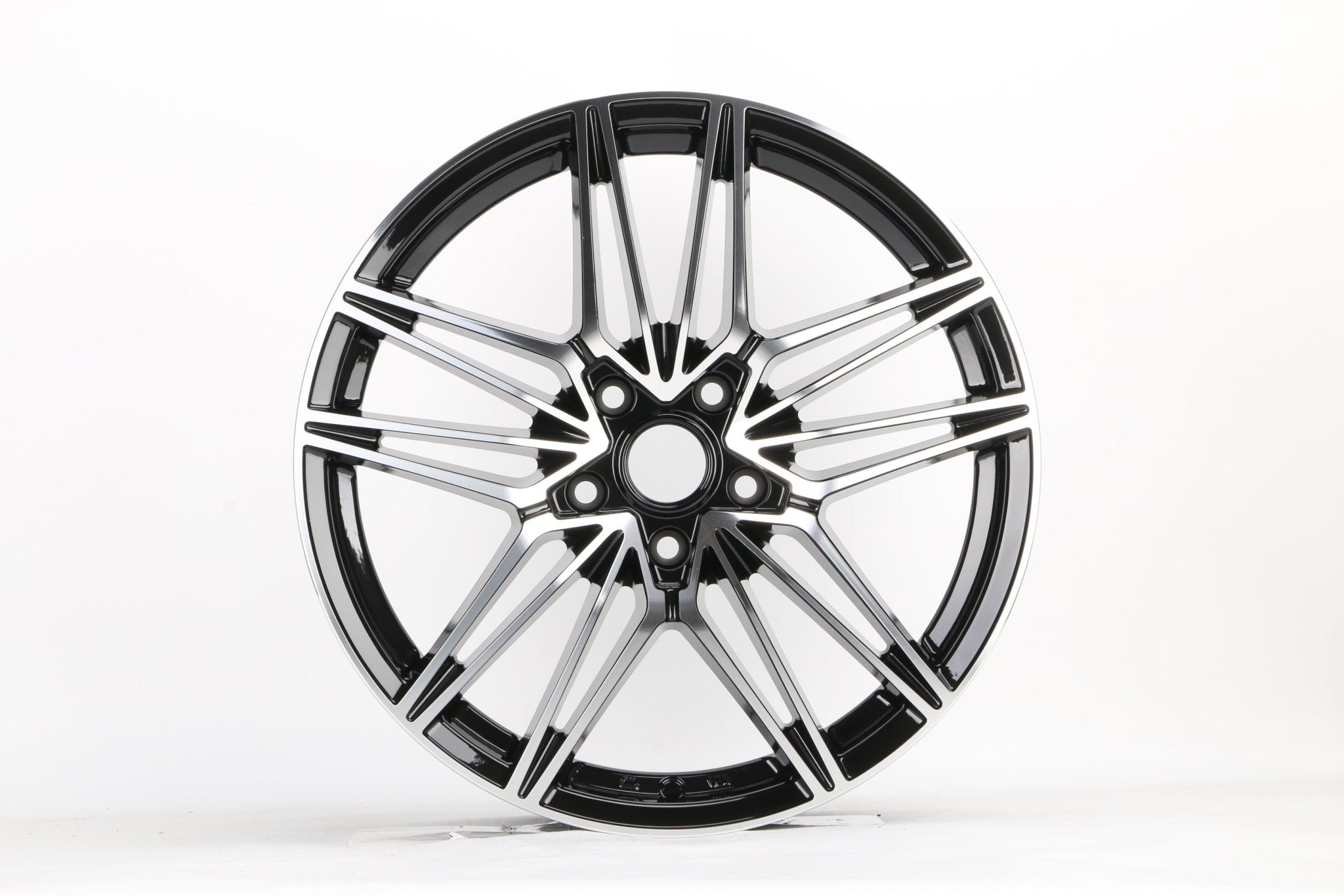 W1024 1849 Black Machined Face 19x7.5 ET35 CB73.1 5x114.3 - Gun Hill Tire House (WTW - WHOLESALE TIRES & WHEELS)