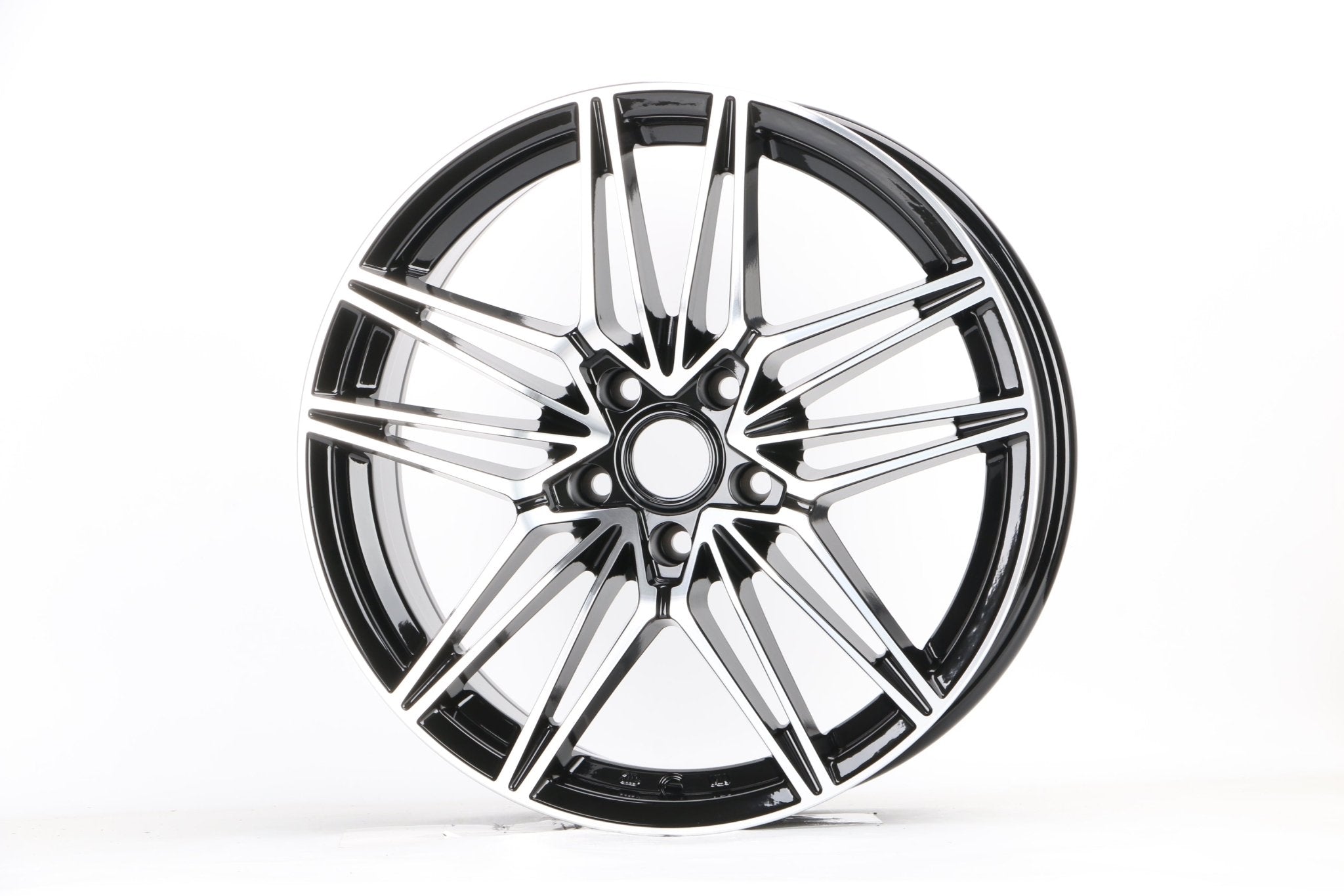 W1024 1849 Black Machined Face 19x7.5 ET35 CB73.1 5x114.3 - Gun Hill Tire House (WTW - WHOLESALE TIRES & WHEELS)