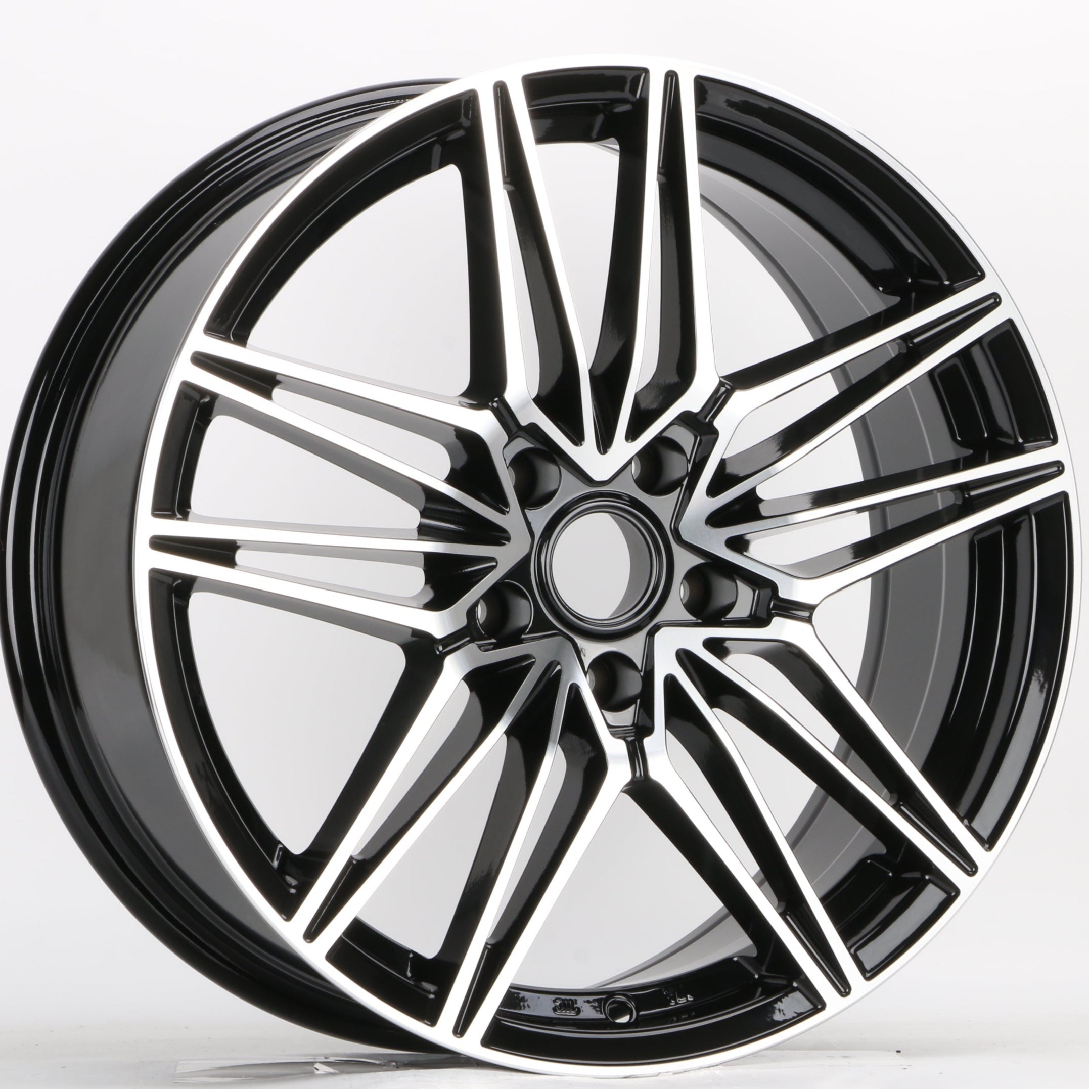 W1024 1849 Black Machined Face 19x7.5 ET35 CB73.1 5x114.3 - Gun Hill Tire House (WTW - WHOLESALE TIRES & WHEELS)