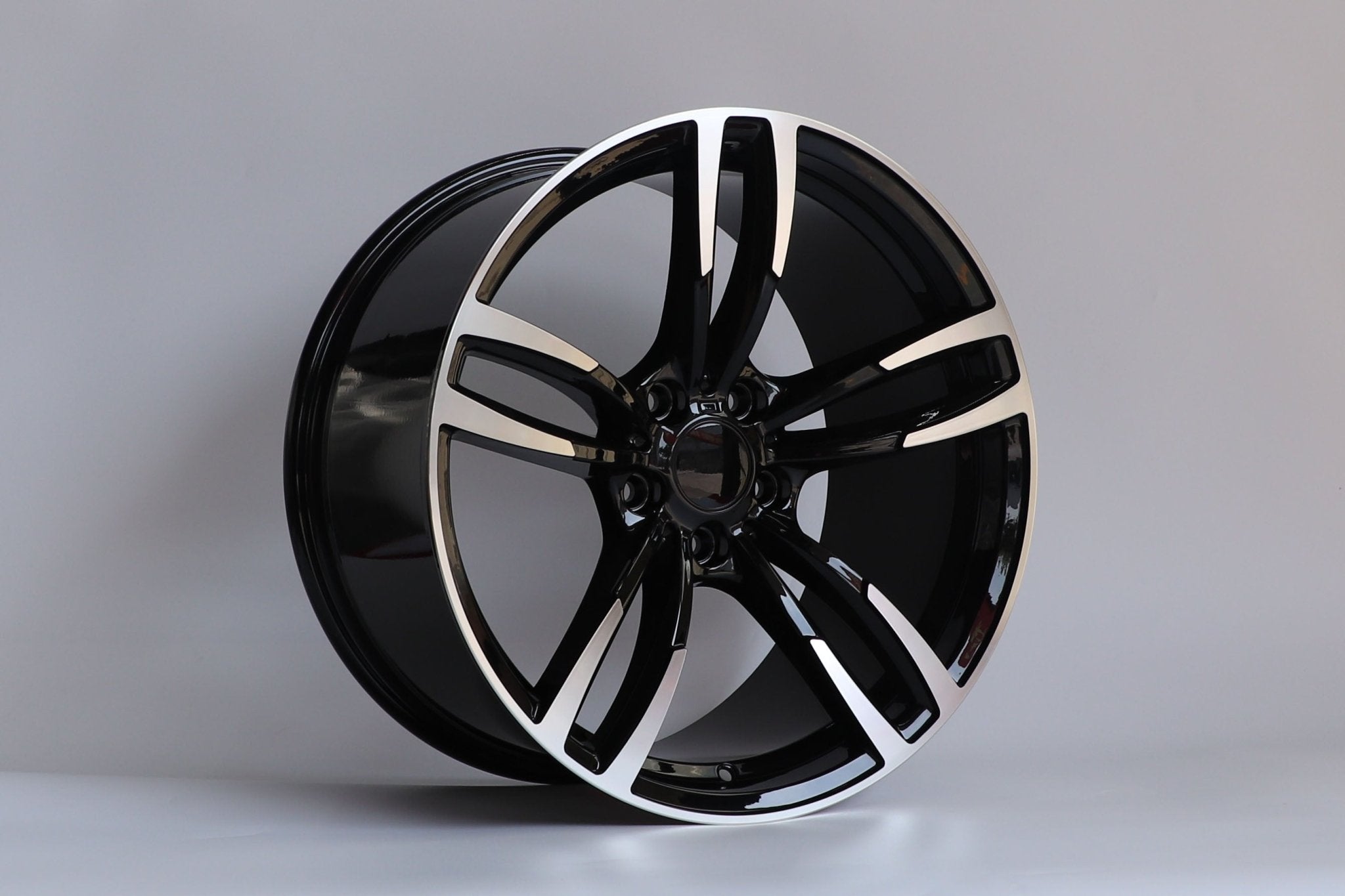 W1121 Black Machined Face 19x9.5 ET35 5x120 CB72.56 C956 - B - Gun Hill Tire House (WTW - WHOLESALE TIRES & WHEELS)