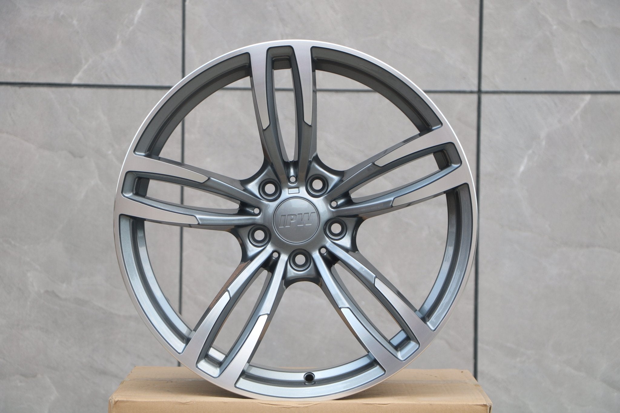 W1121 Gunmetal Machined Face 19x9.5 ET35 5x120 CB72.56 - Gun Hill Tire House (WTW - WHOLESALE TIRES & WHEELS)