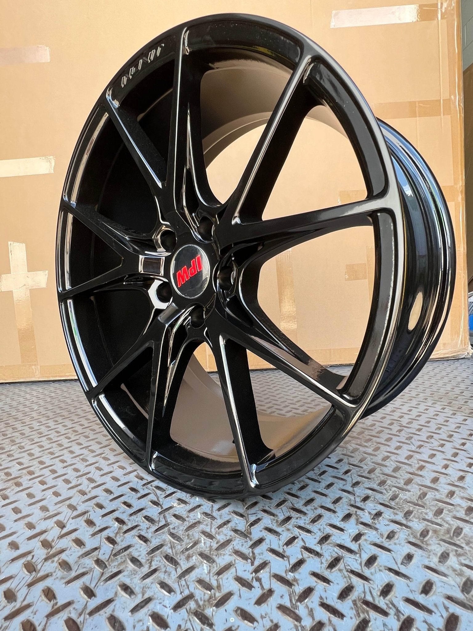 W1406 218 Gloss Black 19x9.5 ET35 5x114.3 CB73.1 - Gun Hill Tire House (WTW - WHOLESALE TIRES & WHEELS)