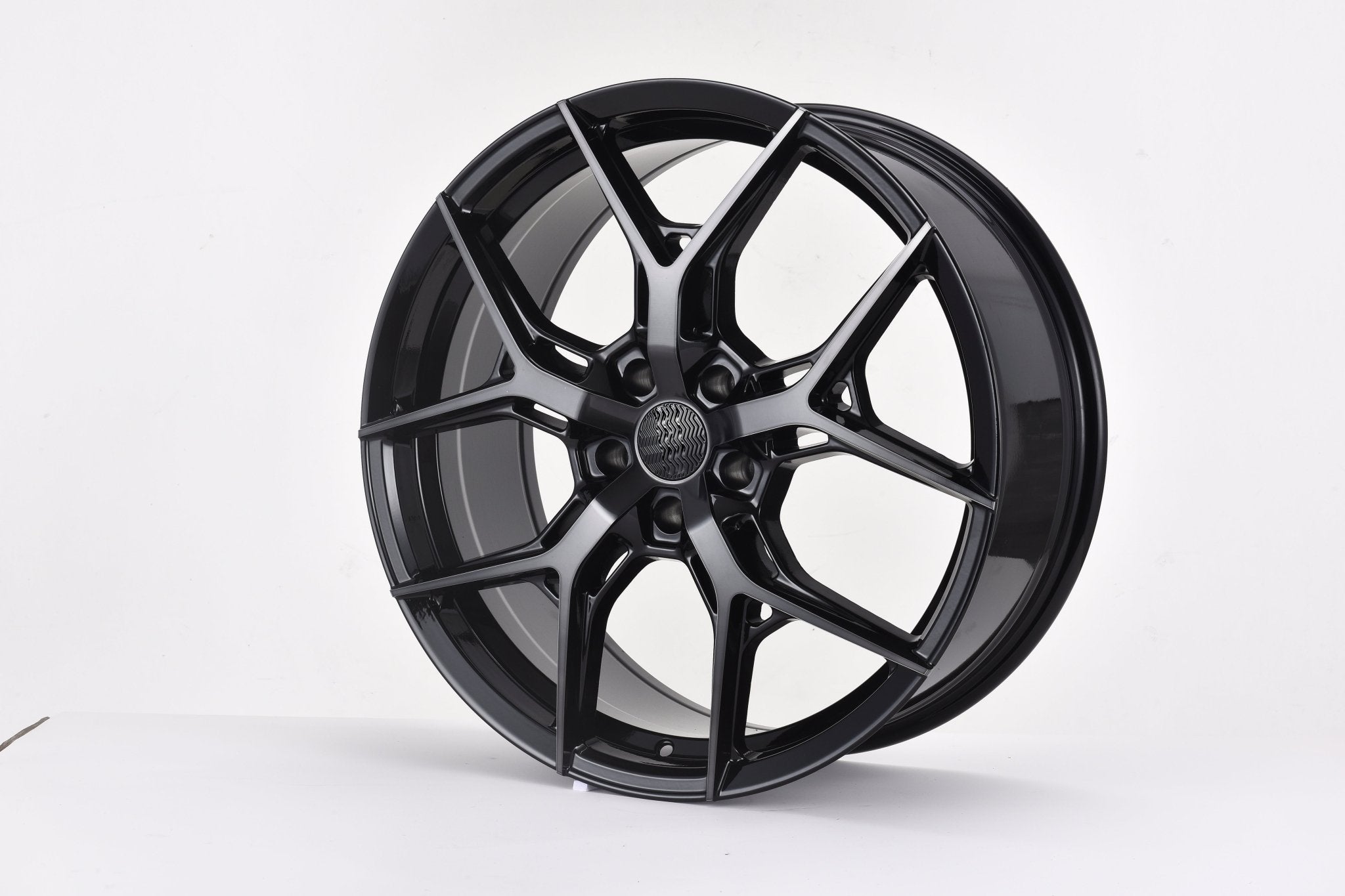 W1500 1696 Gloss Black 22x9.5 ET35 5x112/114.3 CB73.1 - Gun Hill Tire House (WTW - WHOLESALE TIRES & WHEELS)